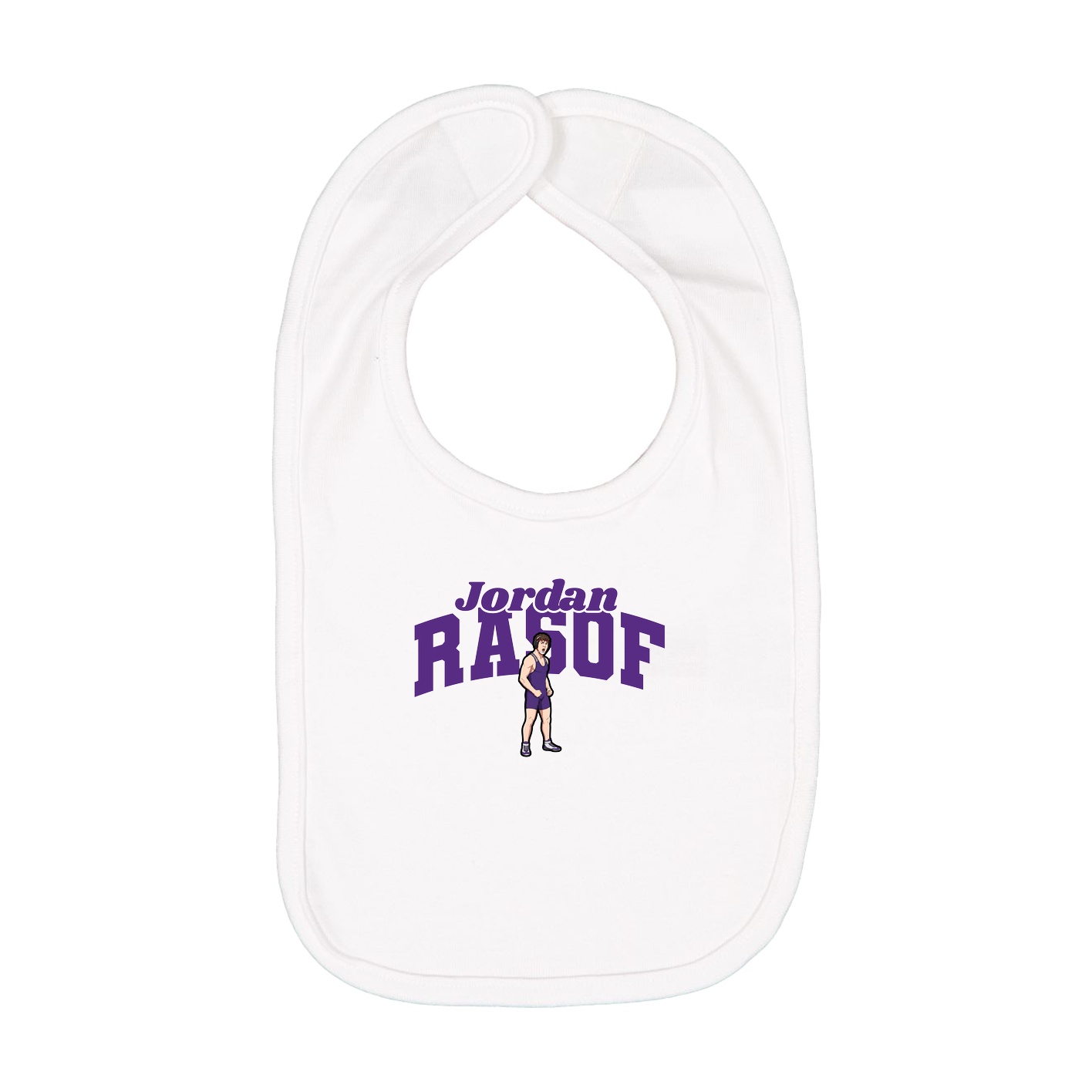 Infant Bib — Signature Arch in White