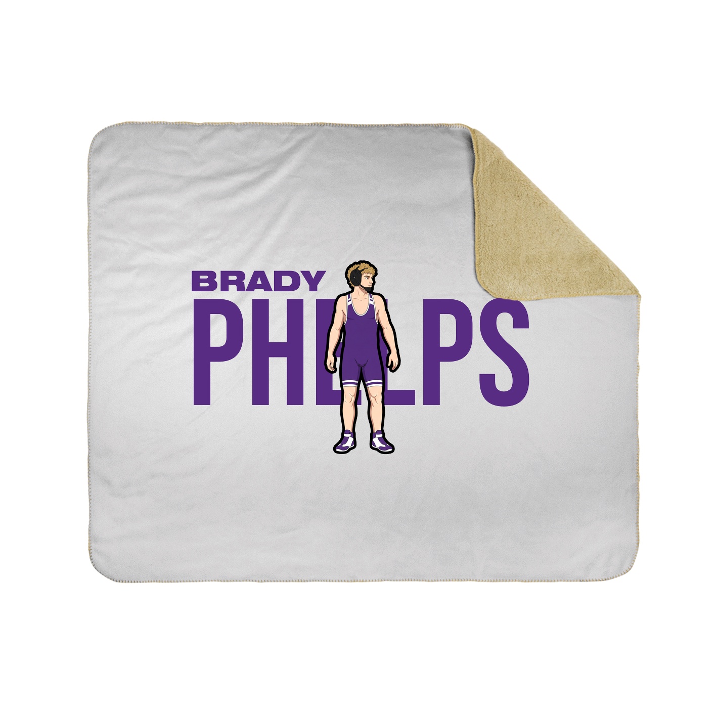 Throw Blanket — Player Name in White