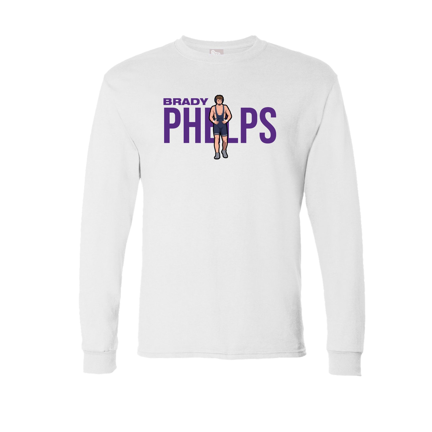 Long Sleeve Tee — Player Name in White