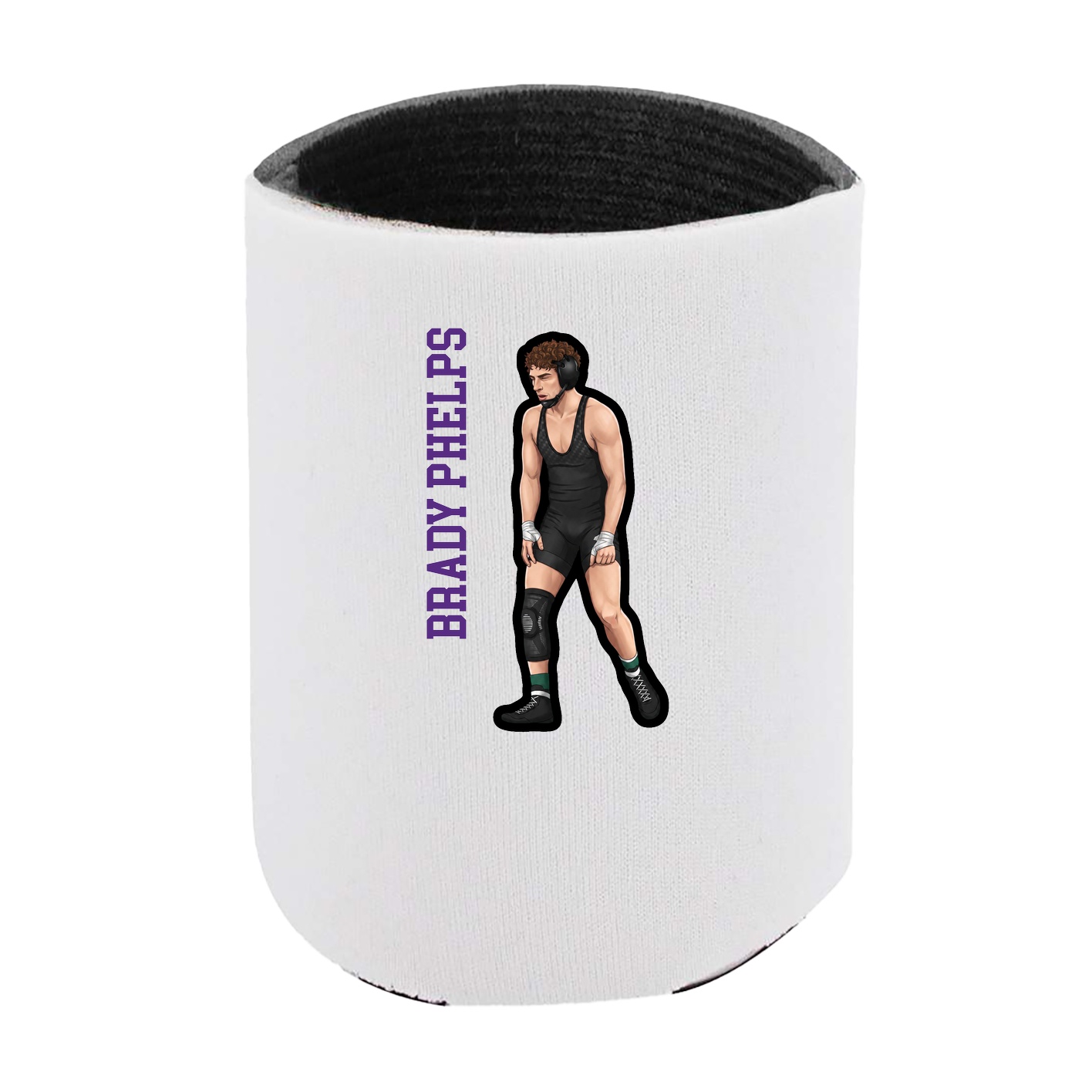 Can Holder — Name Vertical in White