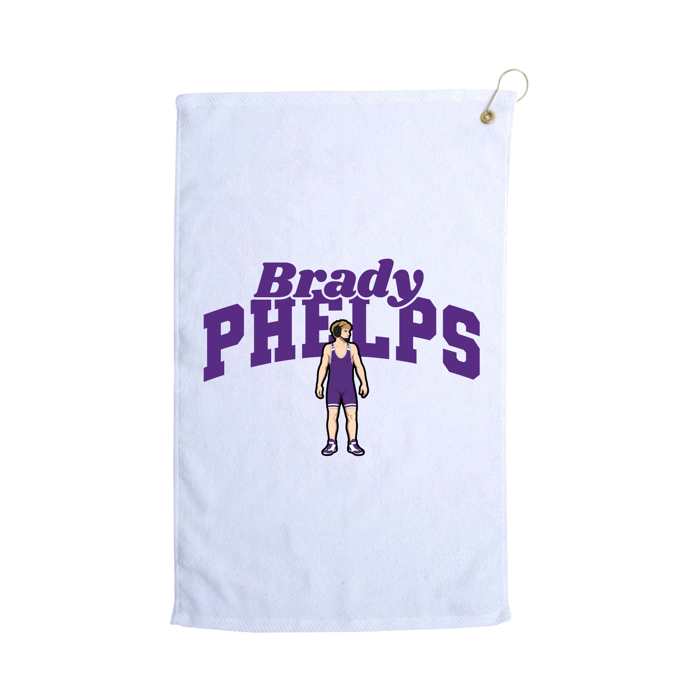 Golf Towel — Signature Arch in White