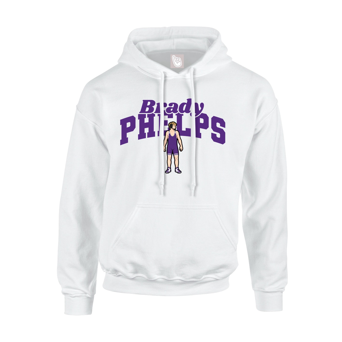 Youth Hoodie — Signature Arch in White