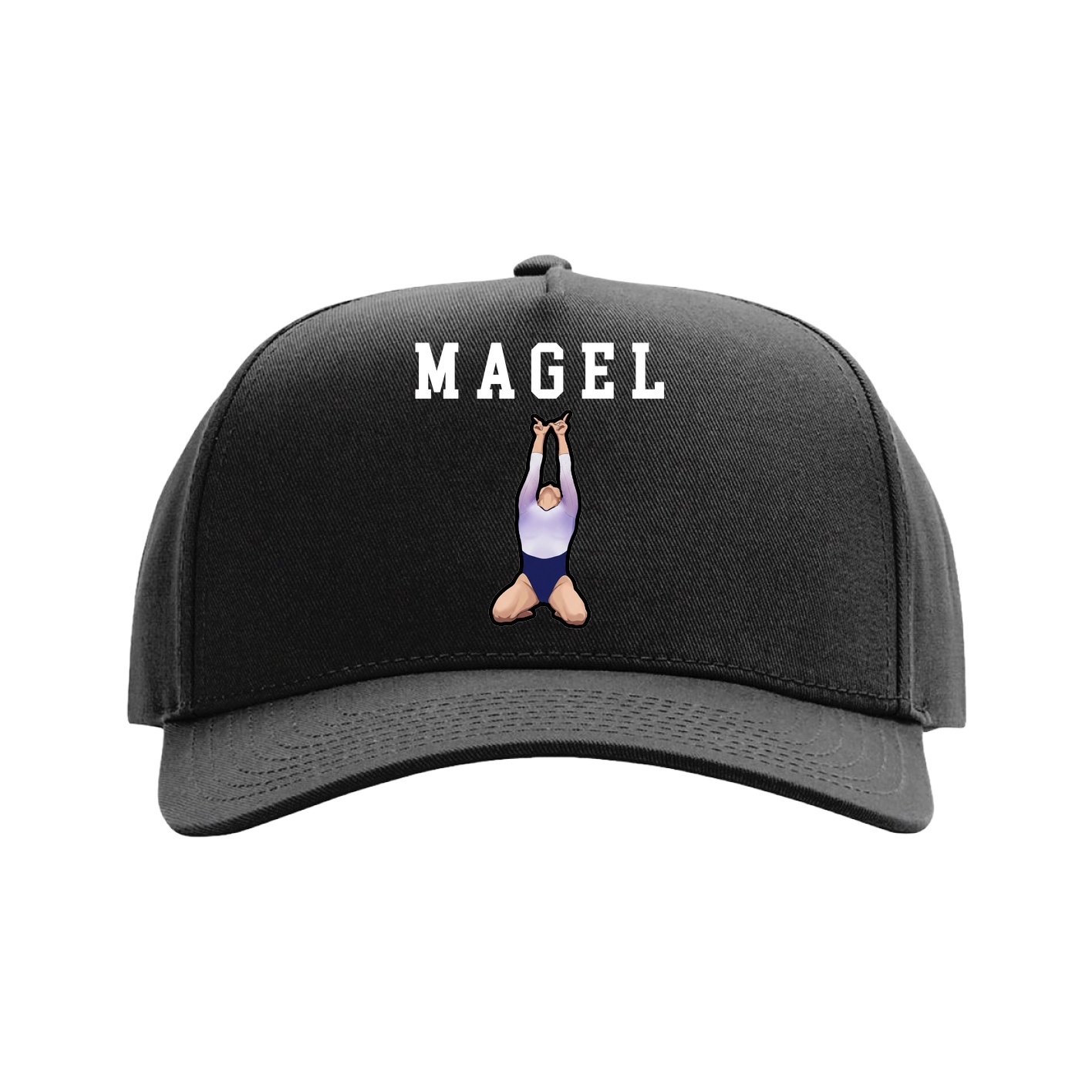 Full Fabric Five-Panel Champ Cap — Shirsey in Black