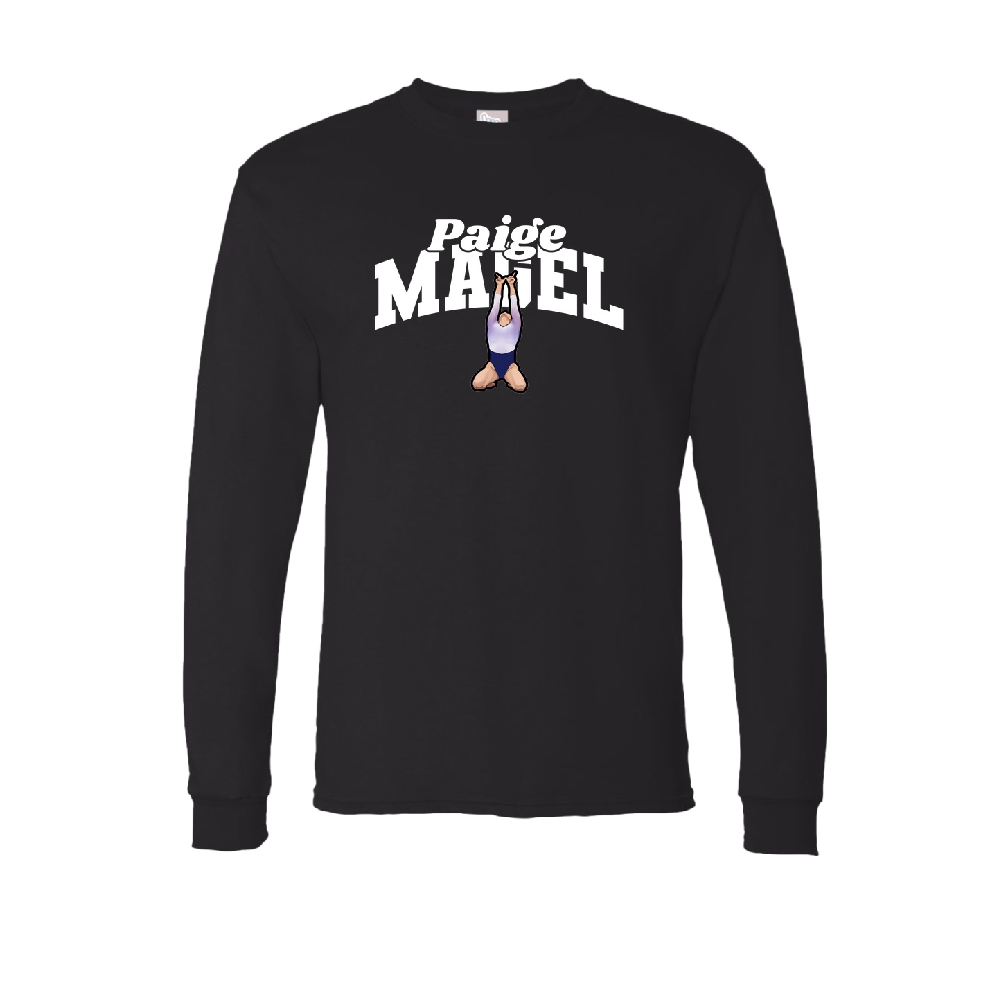 Long Sleeve Tee — Signature Arch in Black