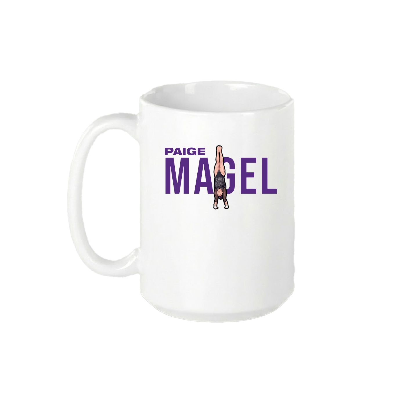 15oz Coffee Mug — Player Name in White