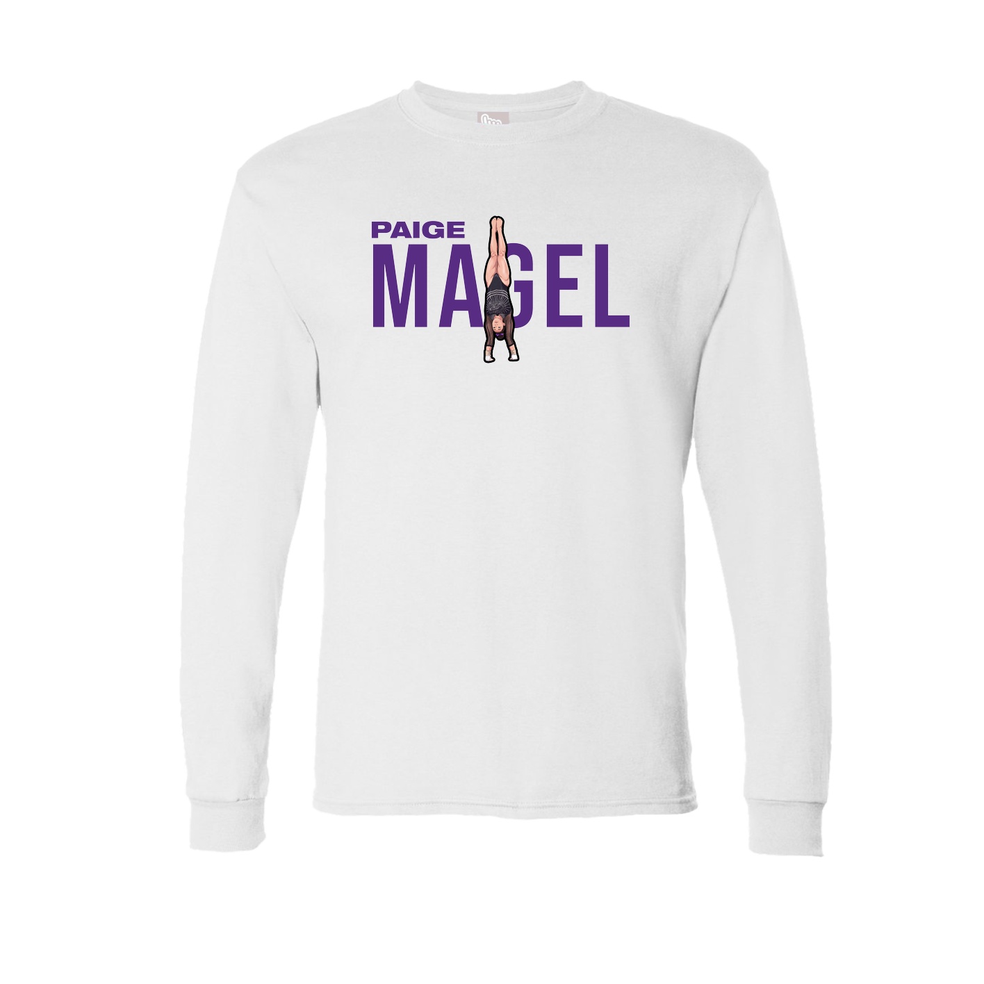 Long Sleeve Tee — Player Name in White