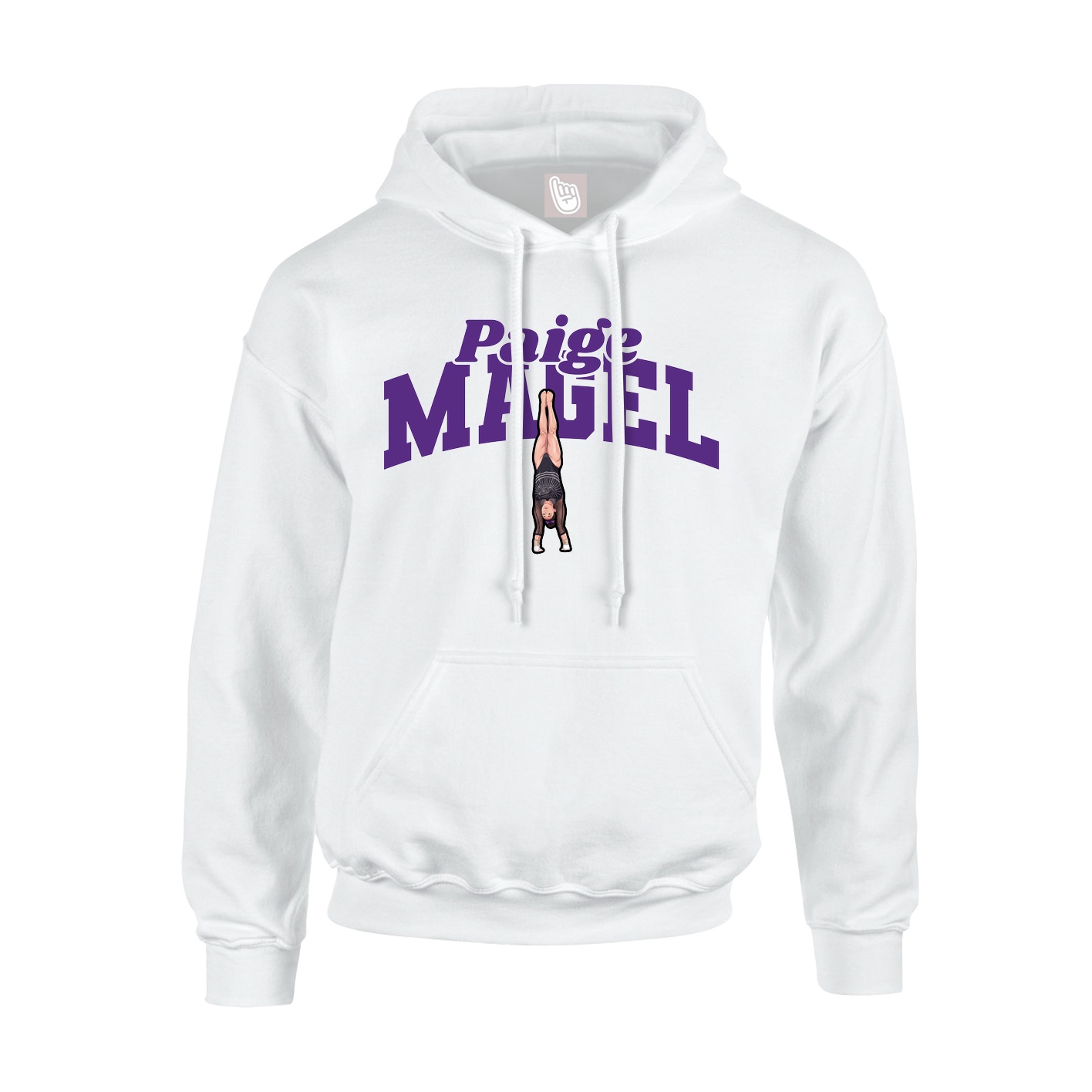 Hoodie — Signature Arch in White
