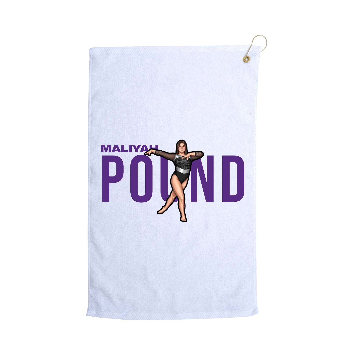 Golf Towel — Player Name in White