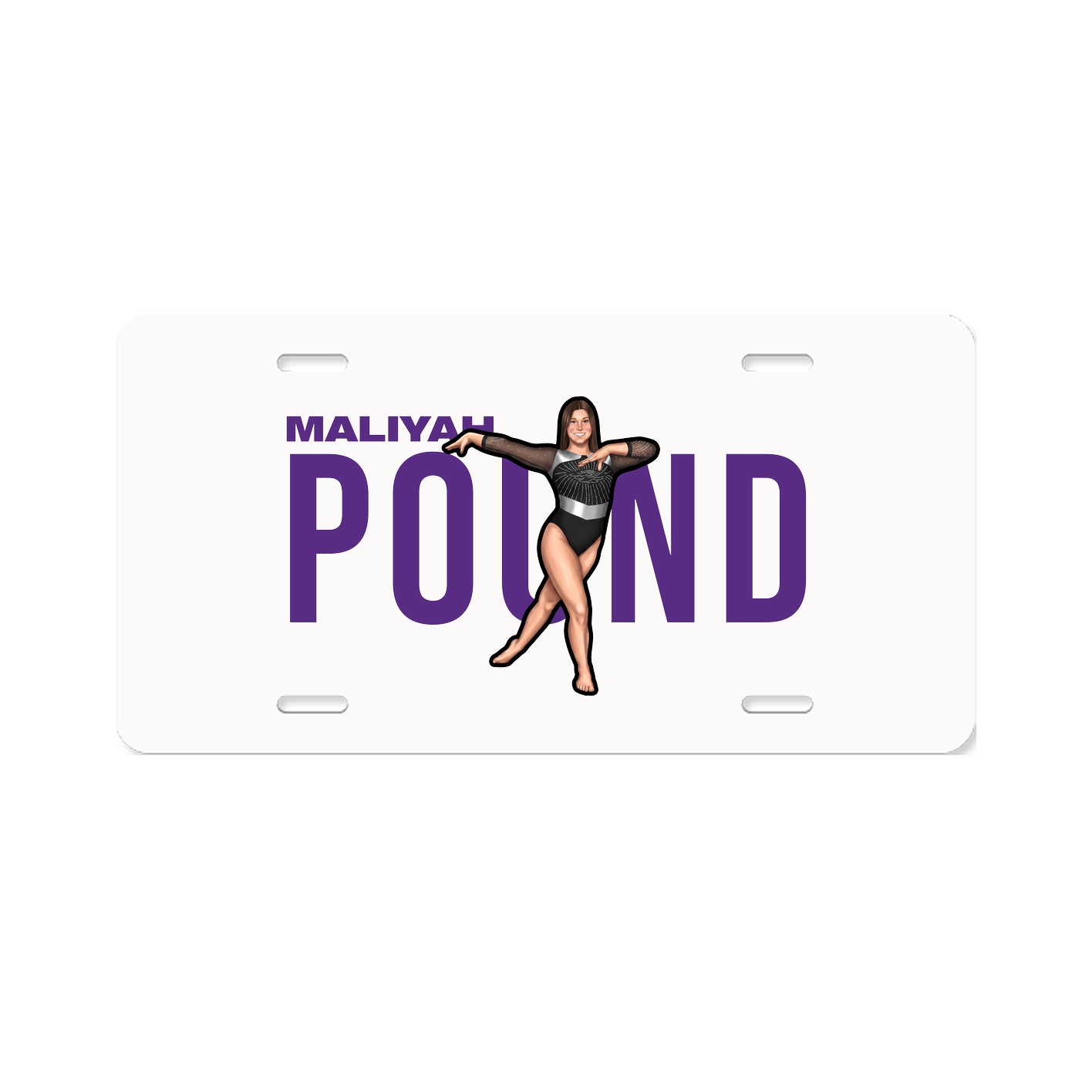 License Plate — Player Name in Classic