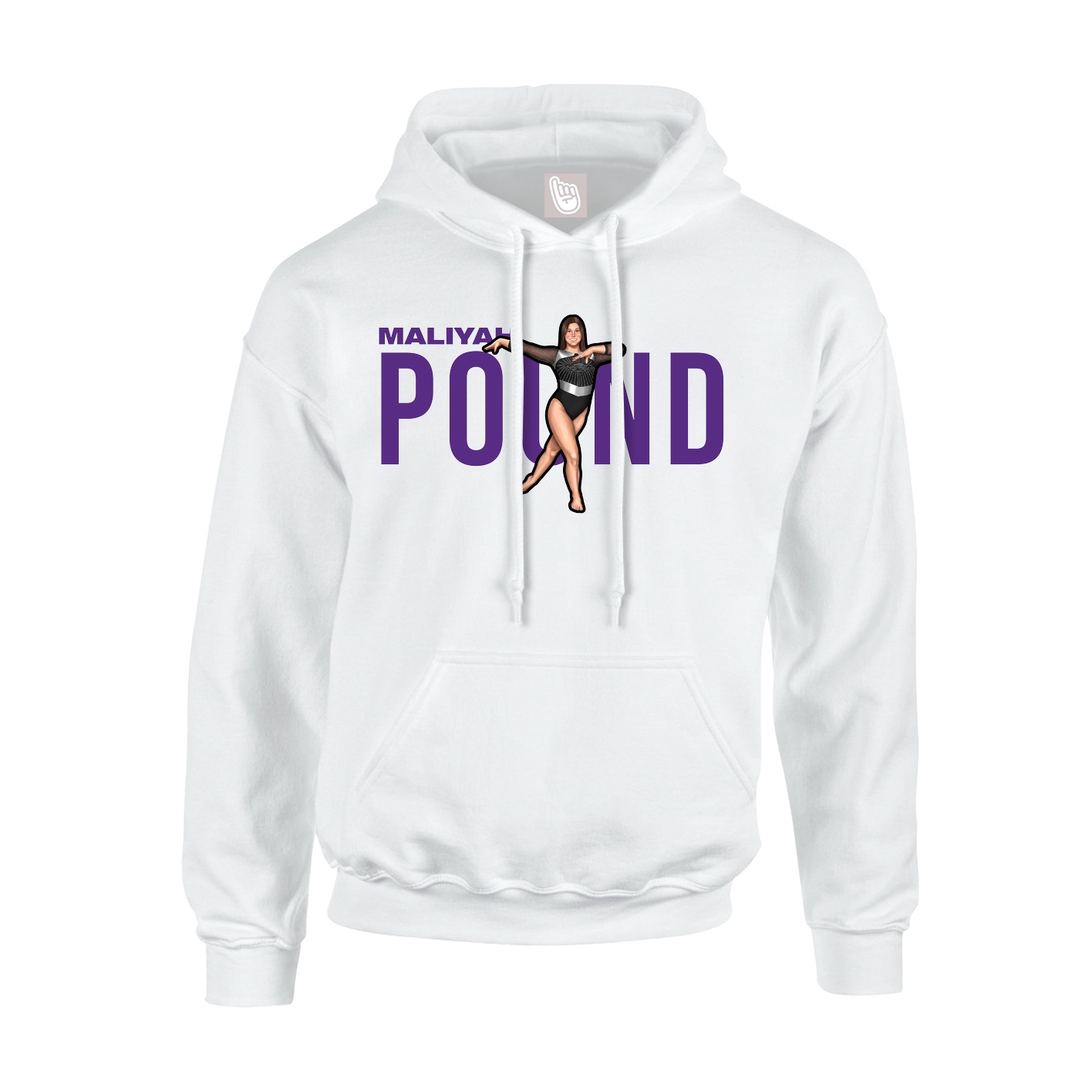Youth Hoodie — Player Name in White