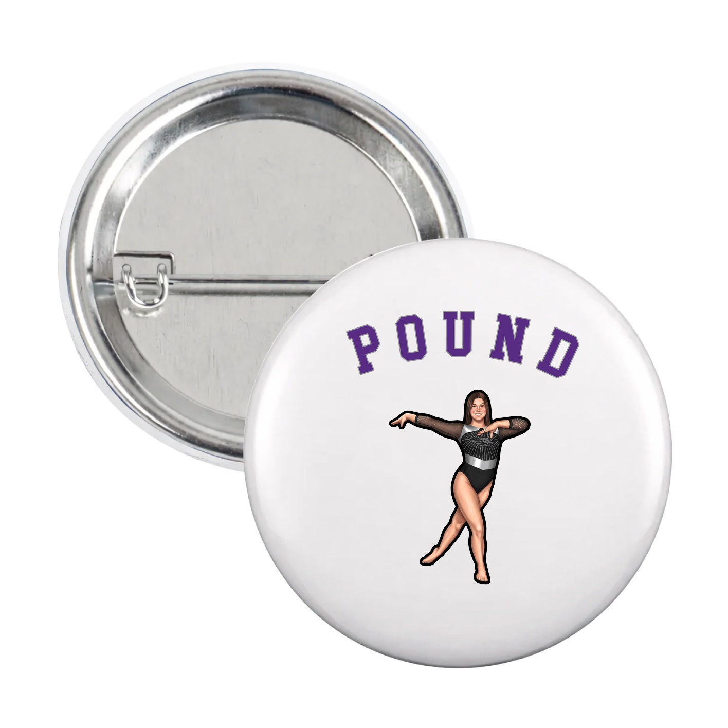 Game Day Button — Shirsey Arch in White