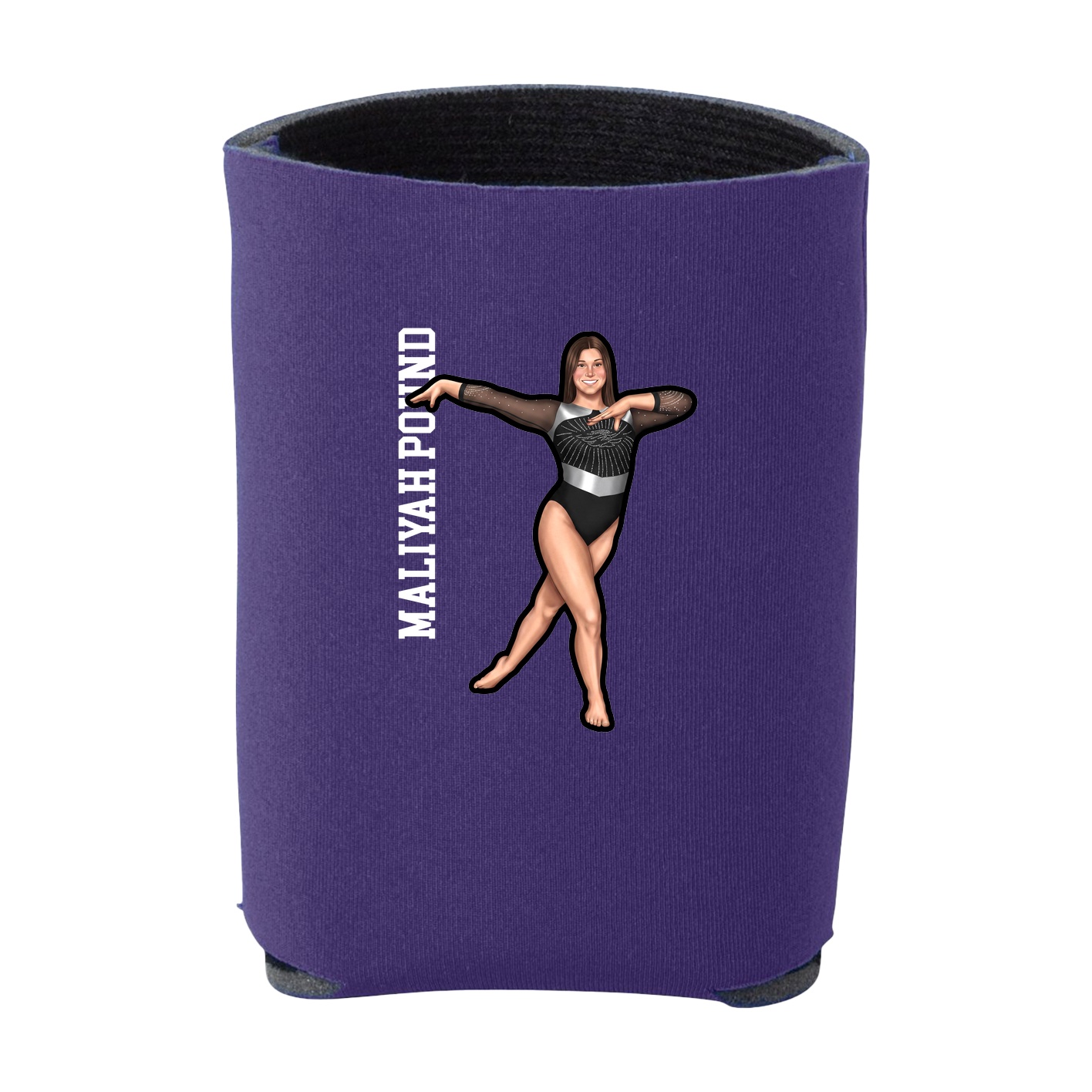 Can Holder — Name Vertical in Purple