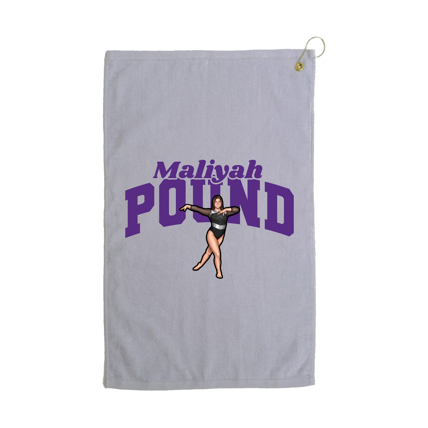 Golf Towel — Signature Arch in Grey