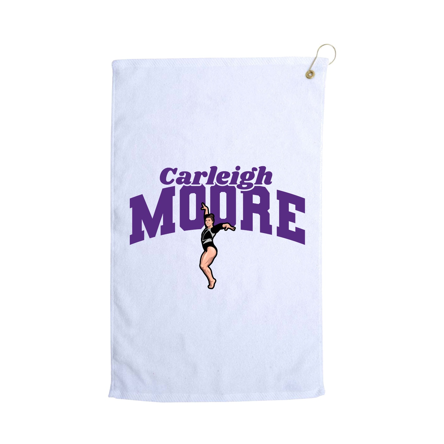 Golf Towel — Signature Arch in White