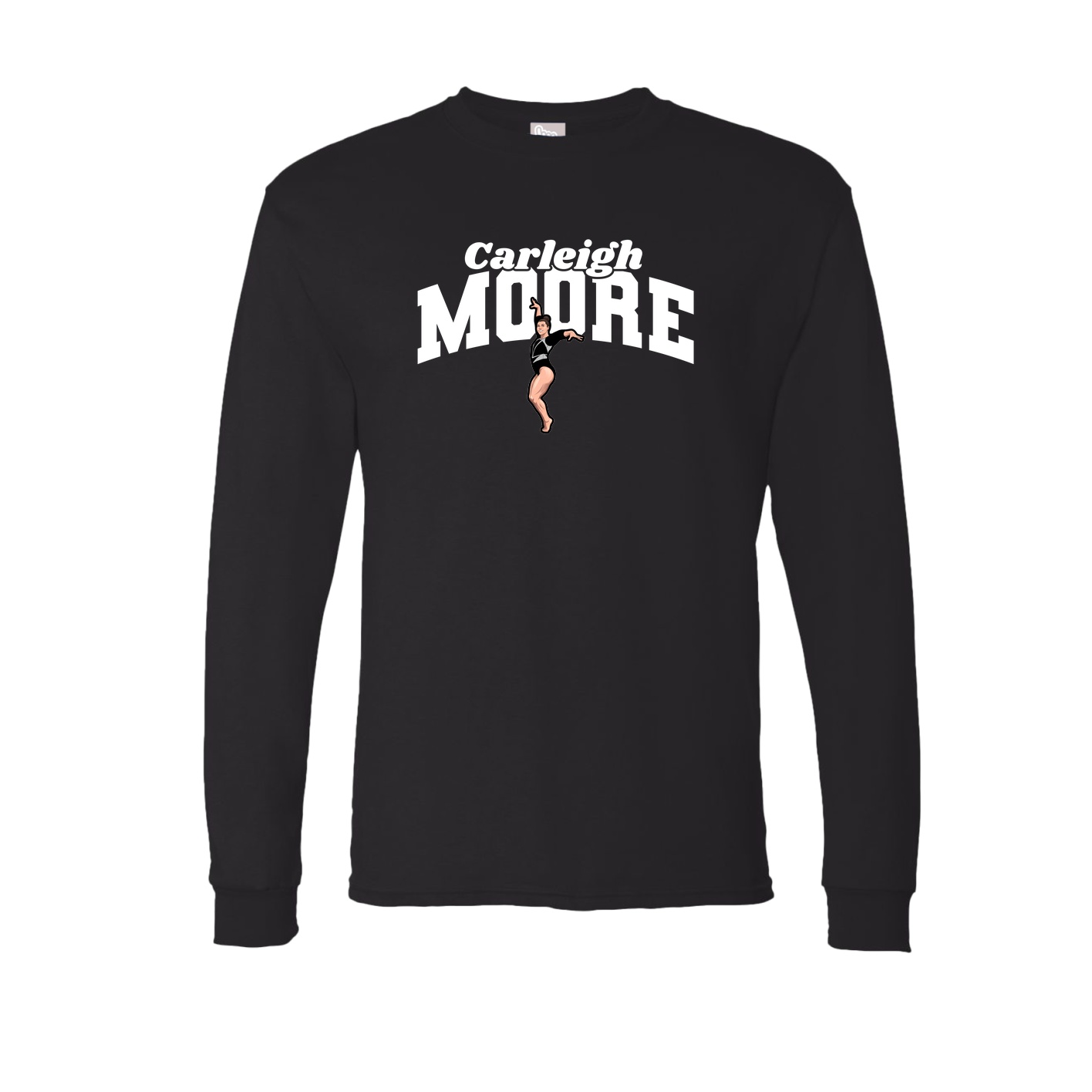 Long Sleeve Tee — Signature Arch in Black