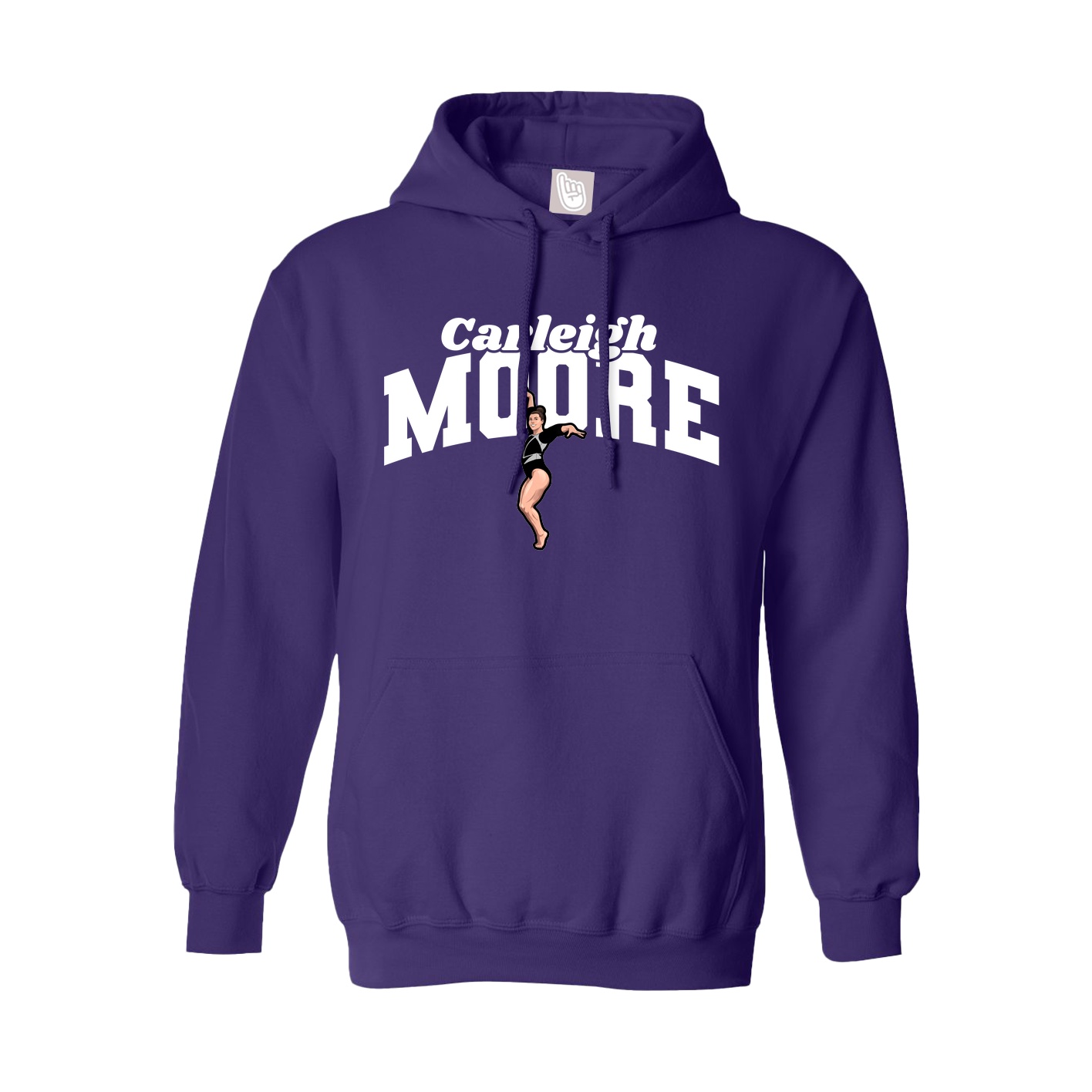 Hoodie — Signature Arch in Purple
