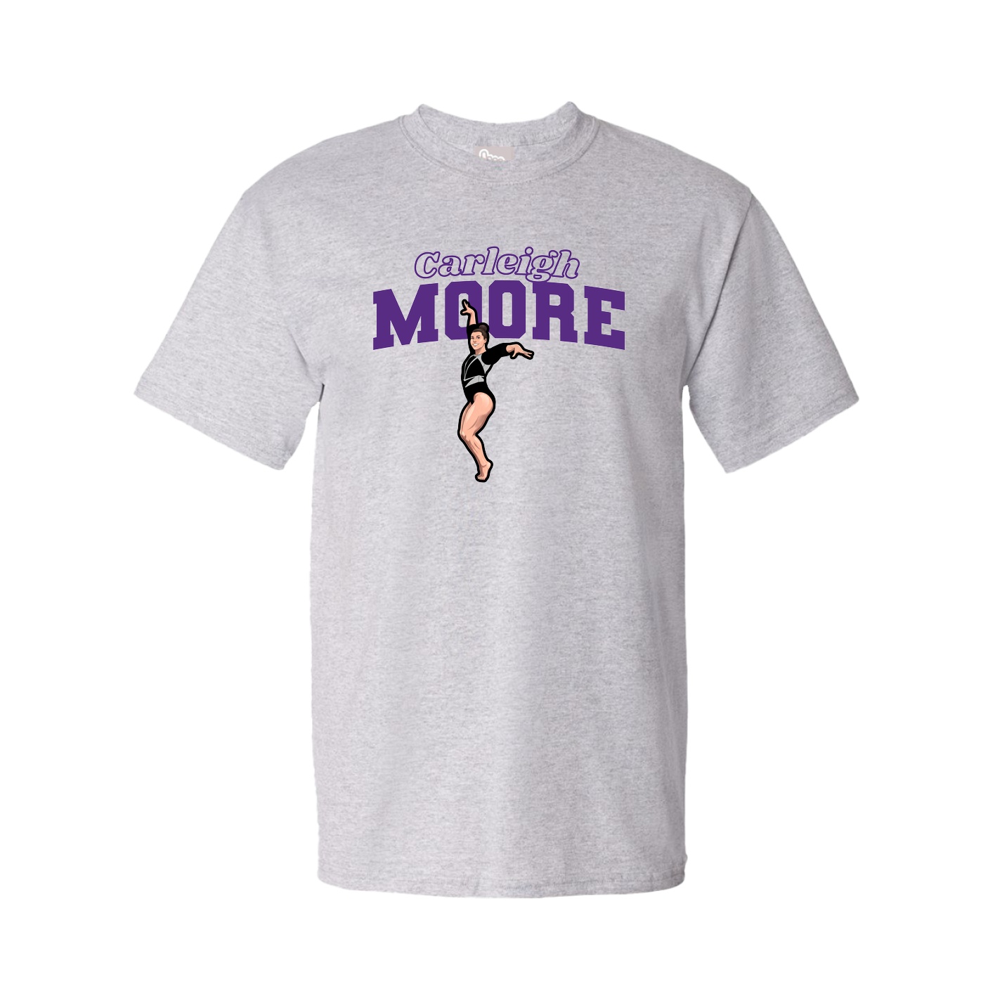 Youth Tee — Name Arch in Grey