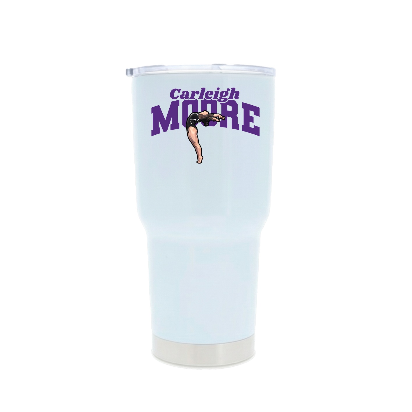30oz Stainless Steel Tumbler — Signature Arch in White
