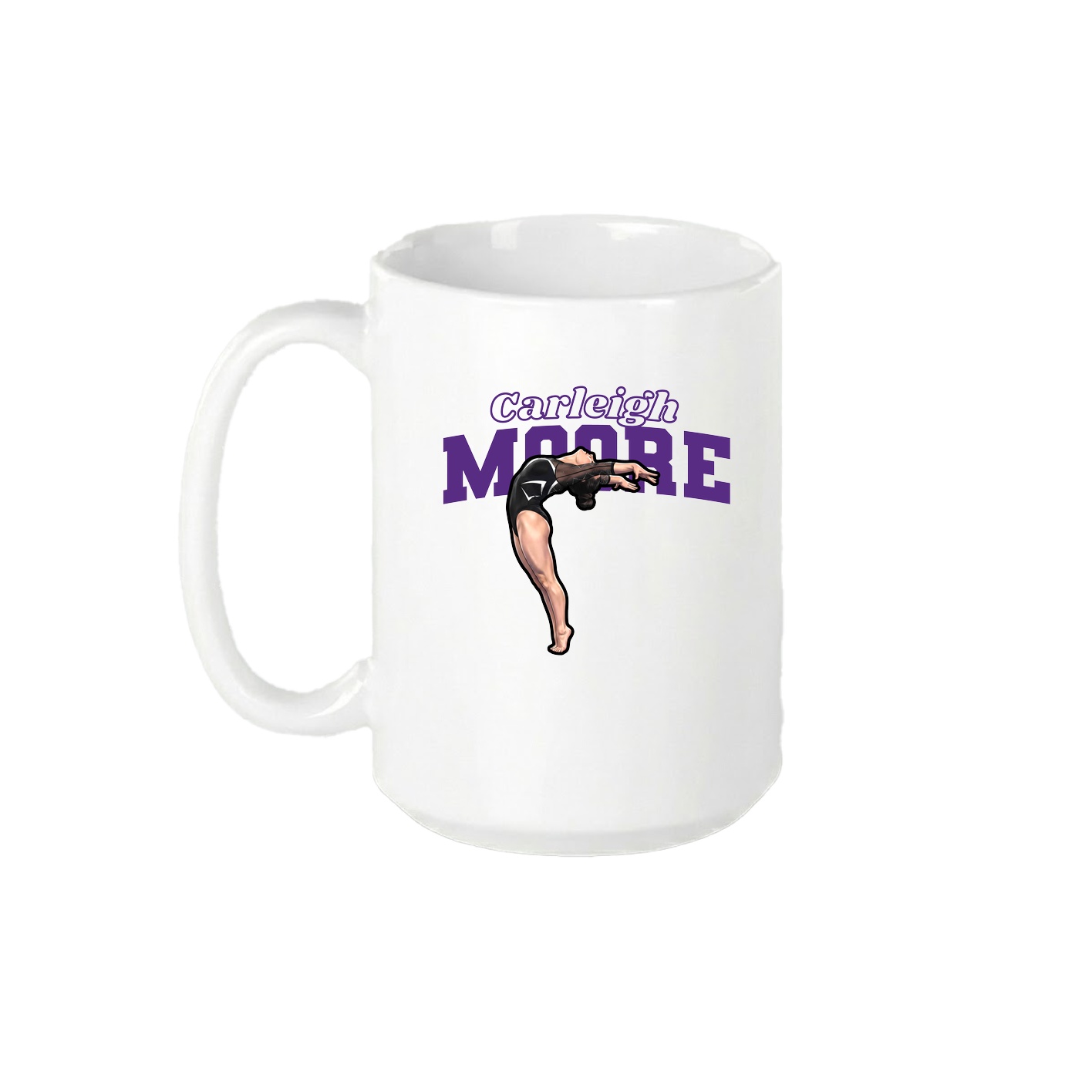 15oz Coffee Mug — Name Arch in White