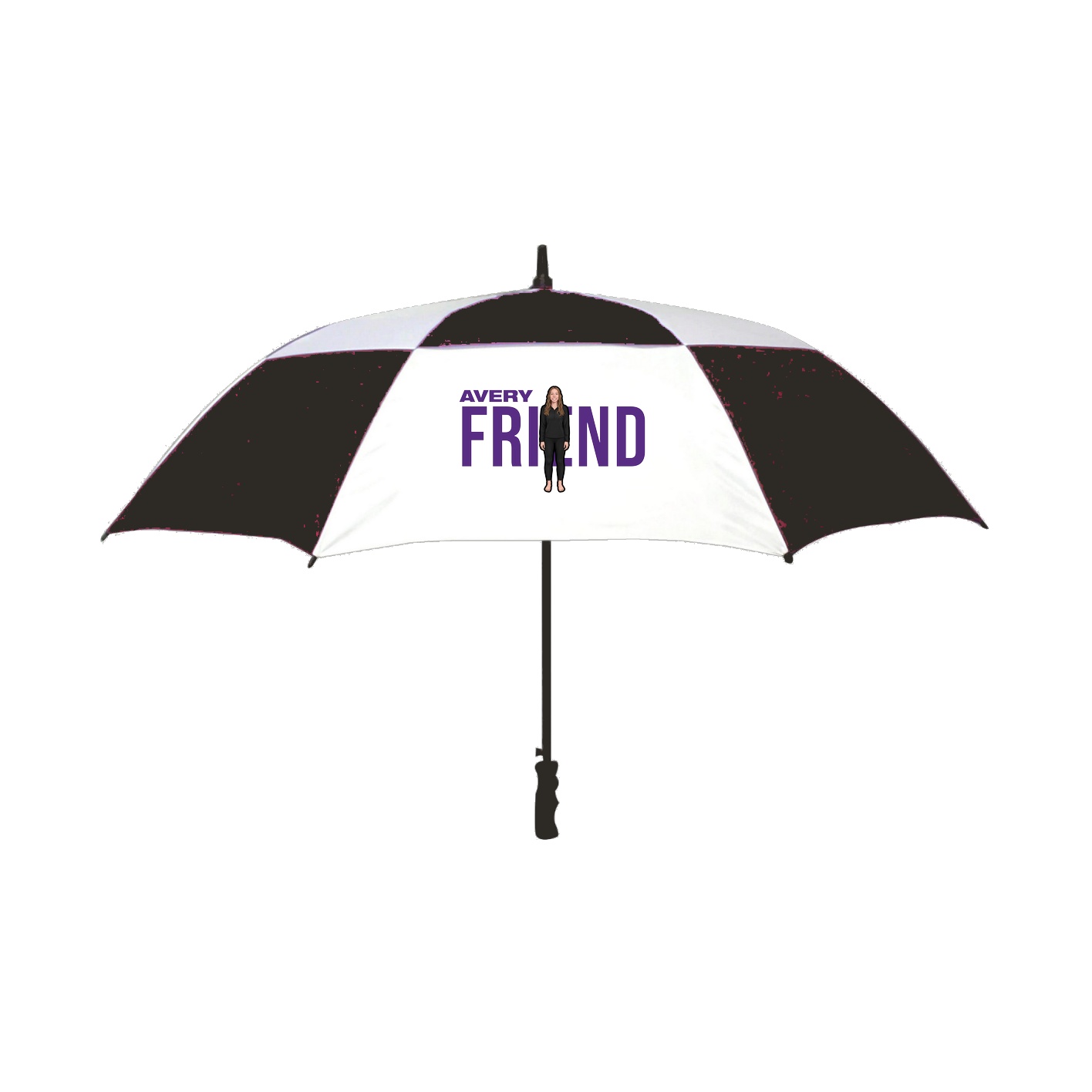 Golf Umbrella — Player Name in Black