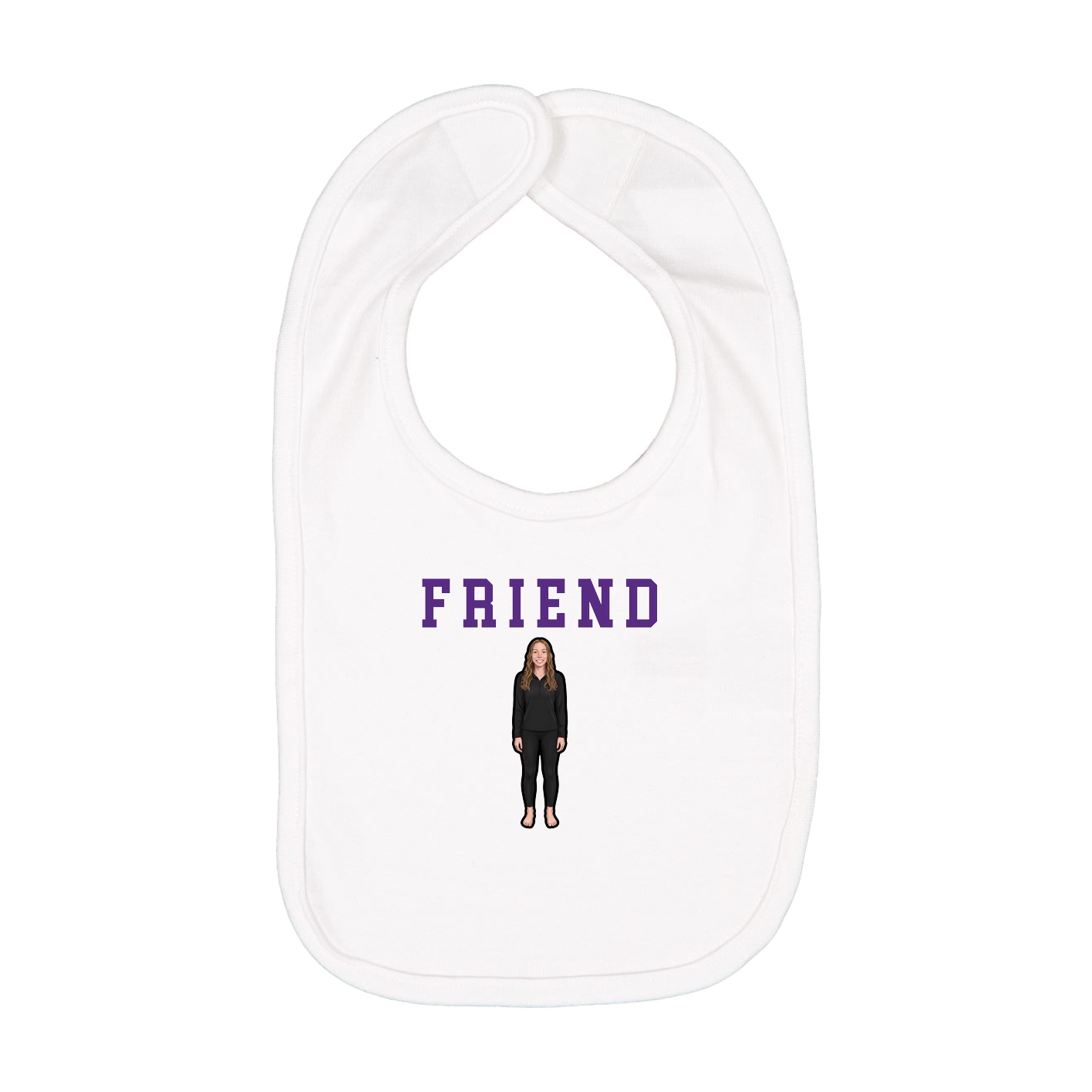 Infant Bib — Shirsey in White