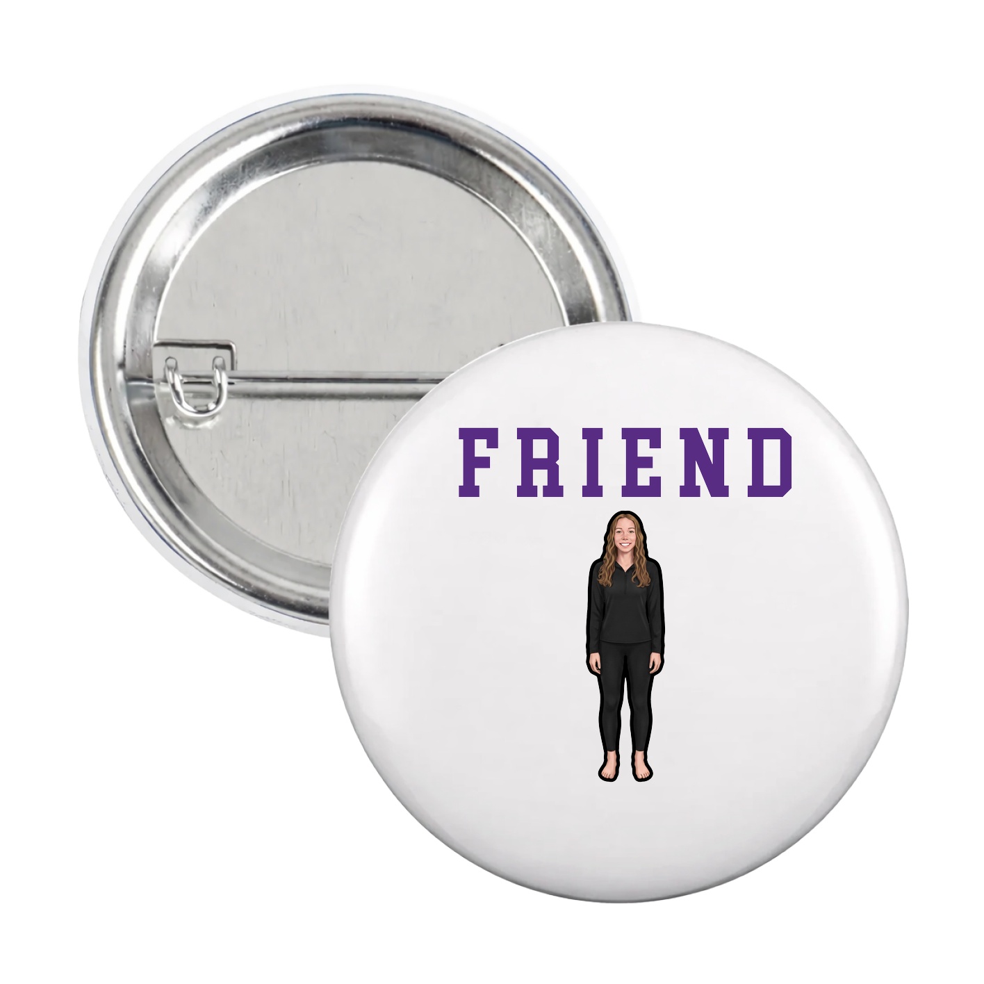 Game Day Button — Shirsey in White