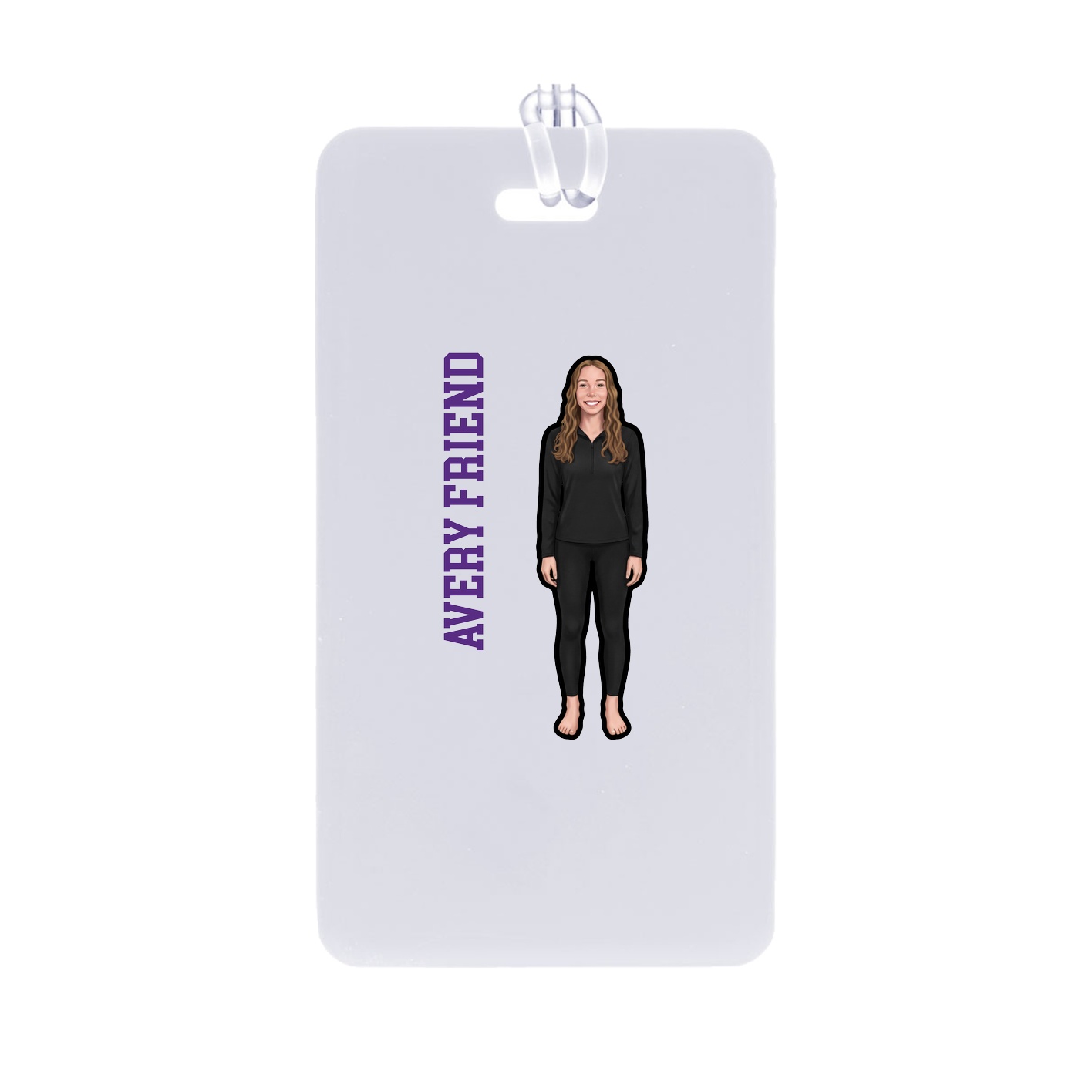 Bag Tag — Name Vertical in Classic