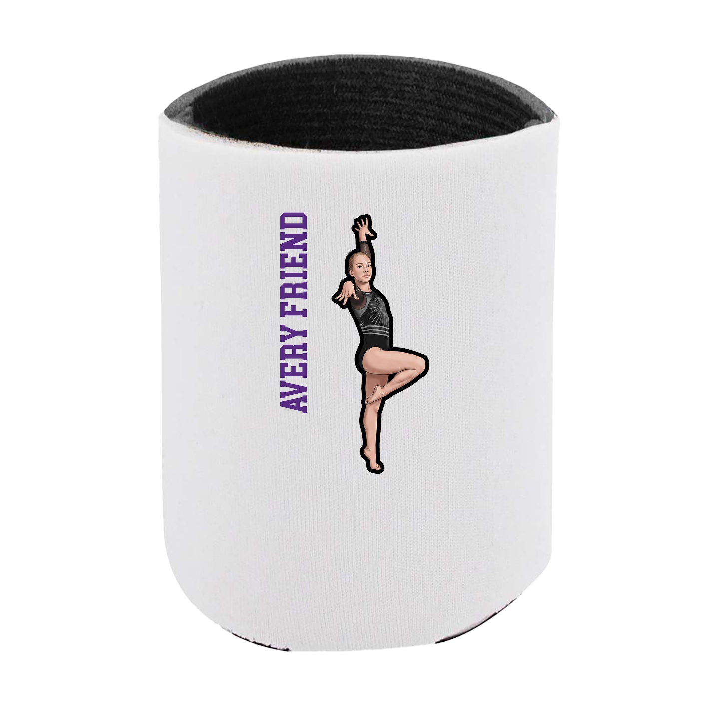 Can Holder — Name Vertical in White