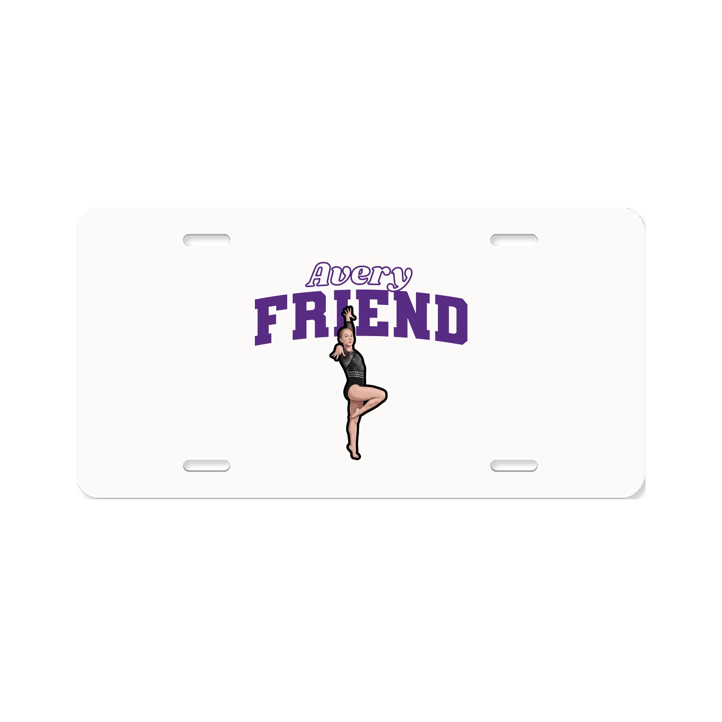 License Plate — Name Arch in Classic