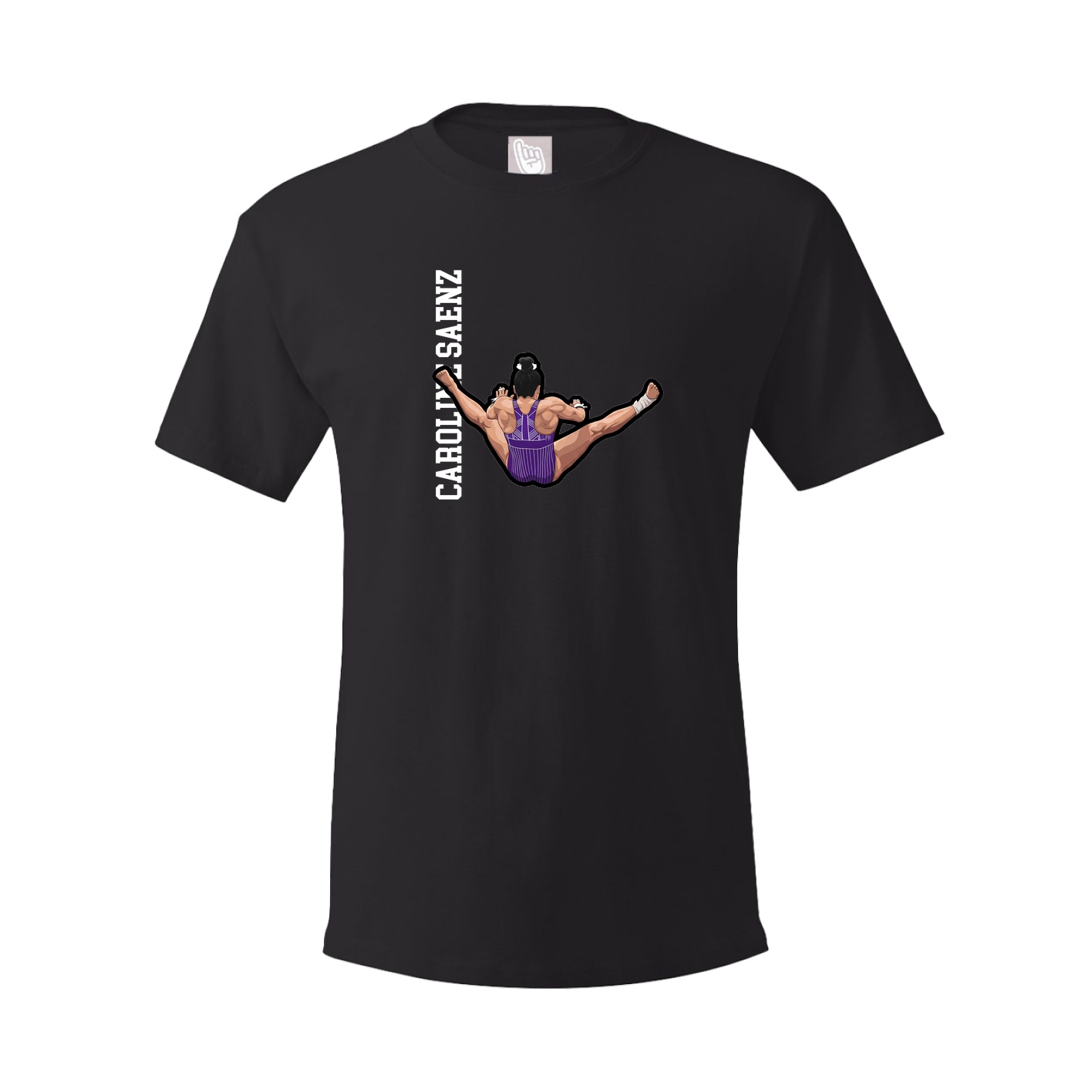Tee — Name Vertical in Black
