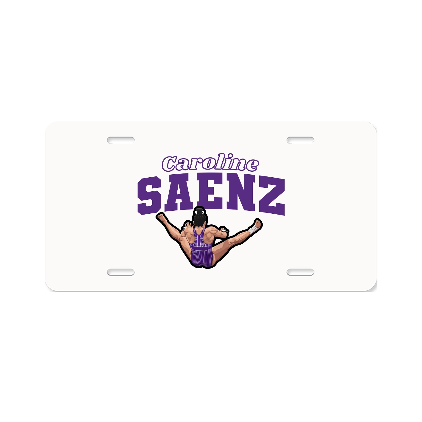 License Plate — Name Arch in Classic