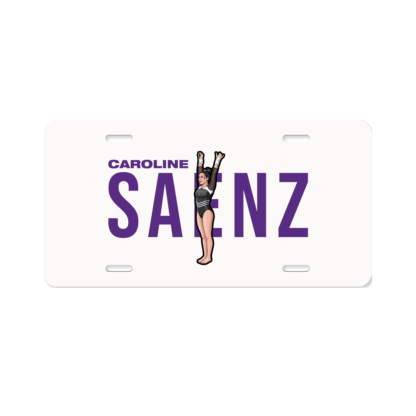 License Plate — Player Name in Classic