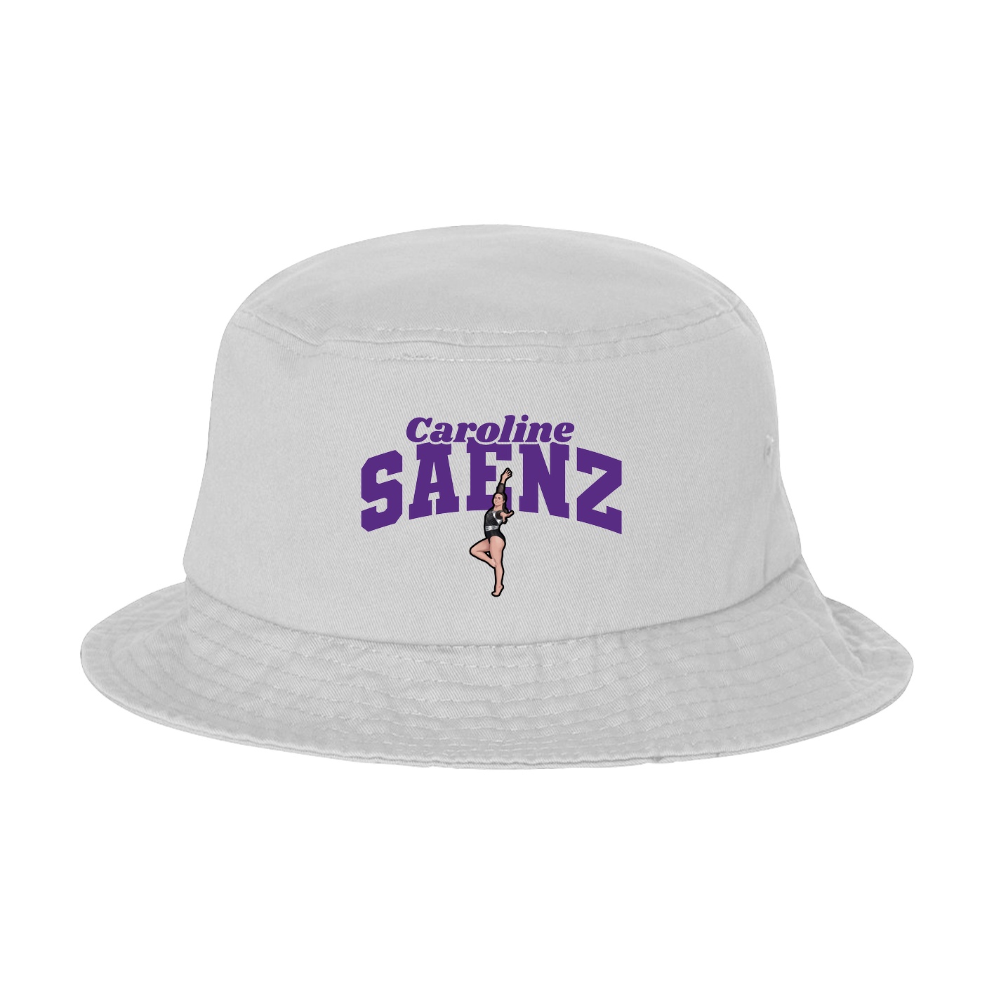 Bucket Cap — Signature Arch in White