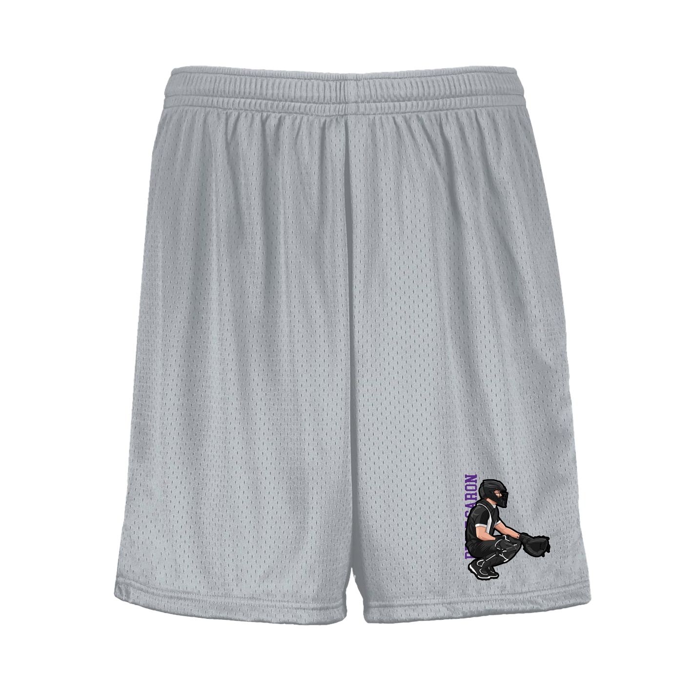 Shorts — Name Vertical in Silver