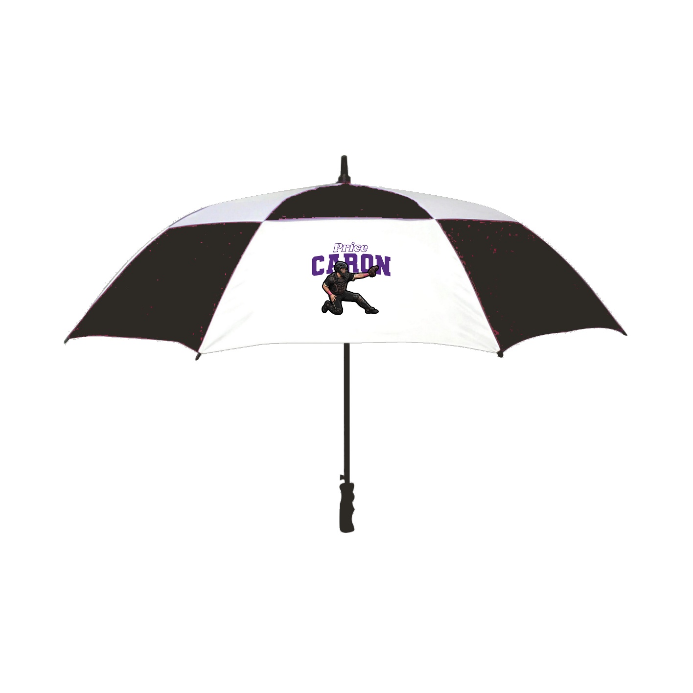 Golf Umbrella — Name Arch in Black