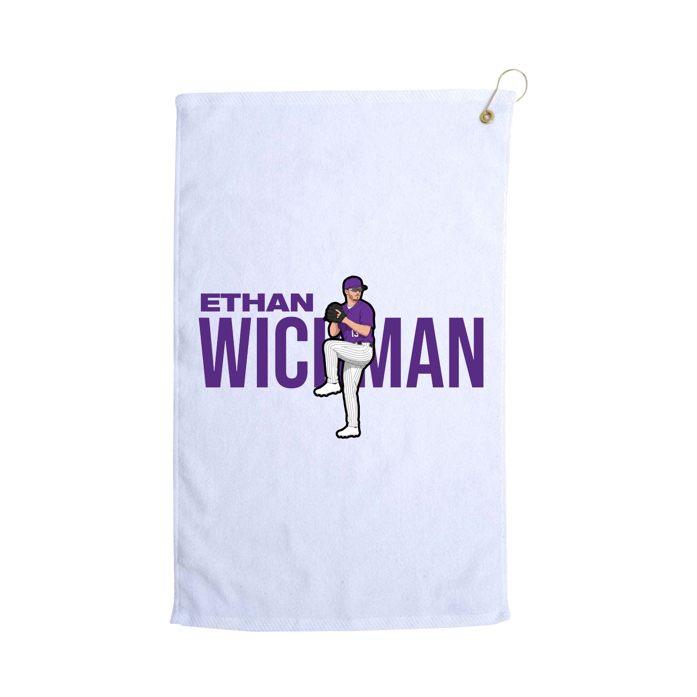 Golf Towel — Player Name in White