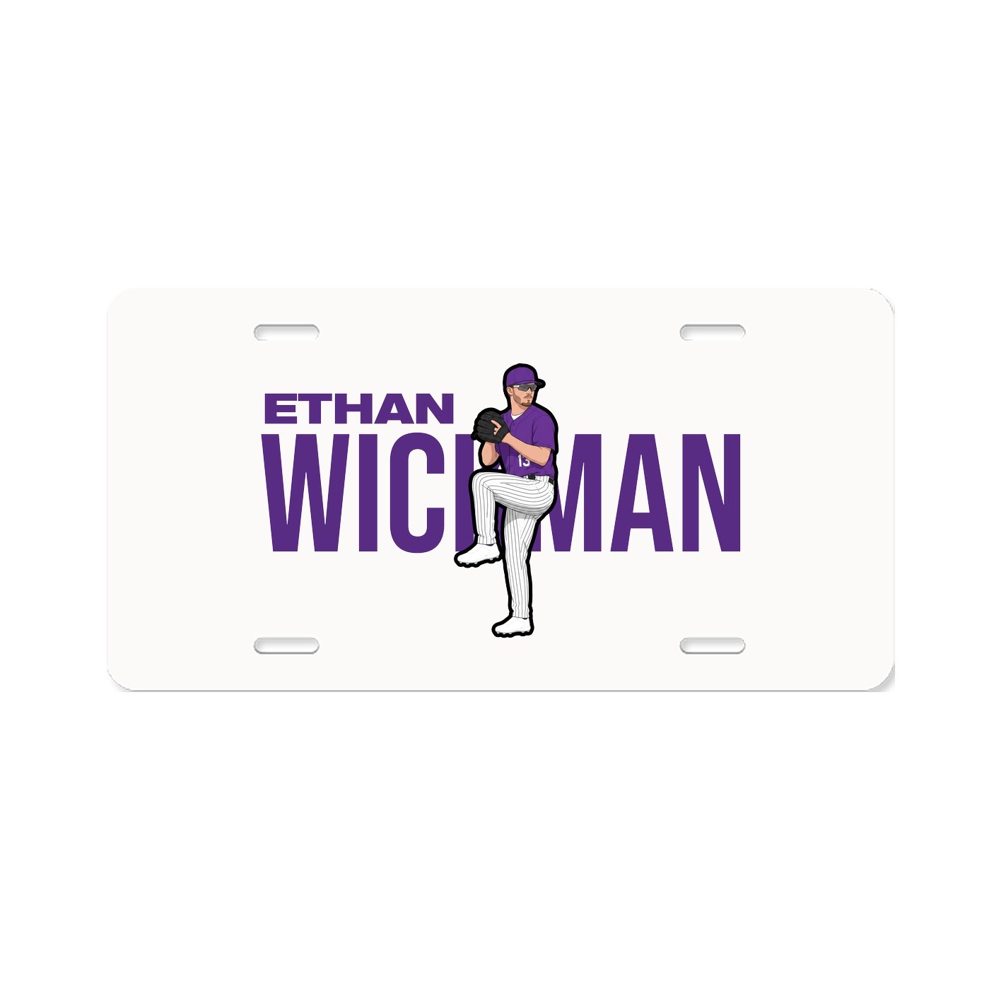License Plate — Player Name in Classic