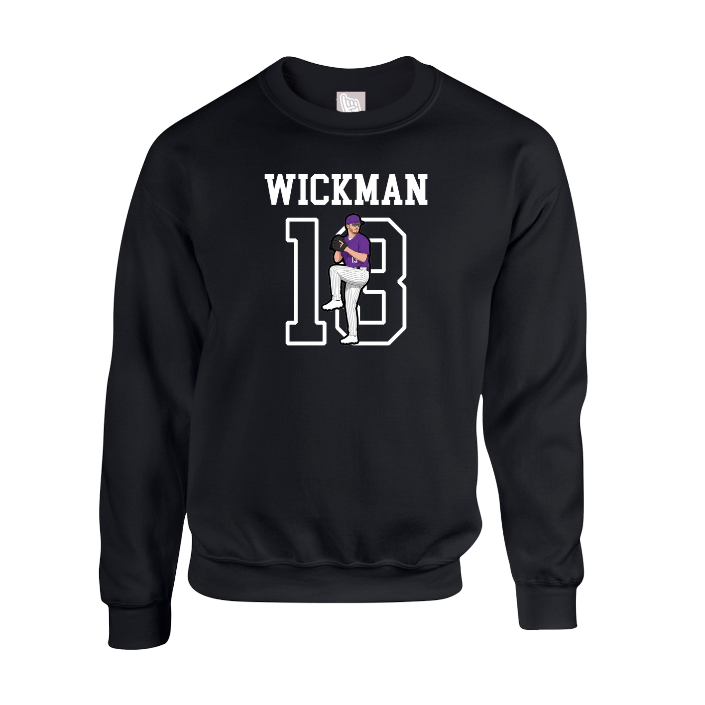 Fleece Crew — Shirsey in Black
