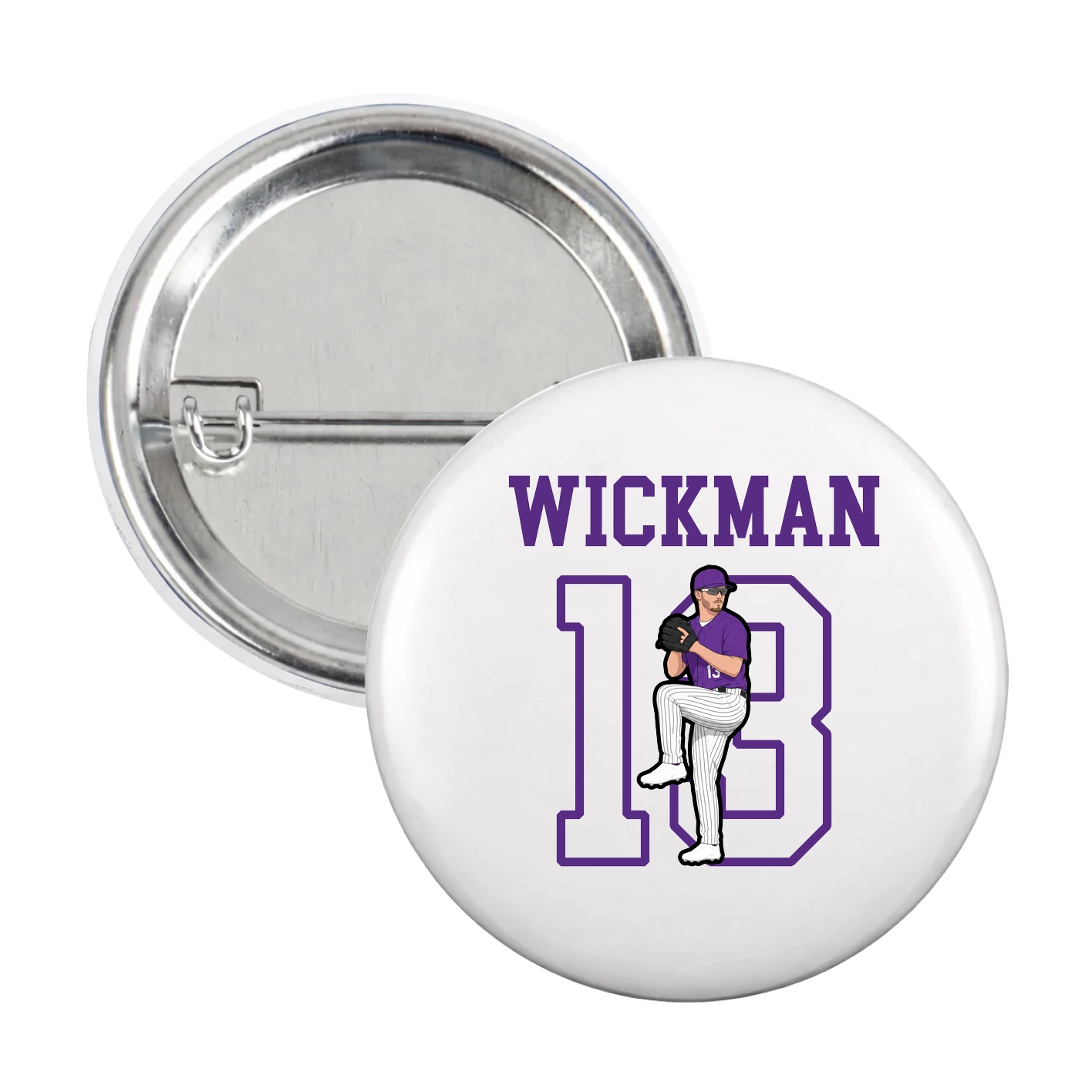 Game Day Button — Shirsey in White