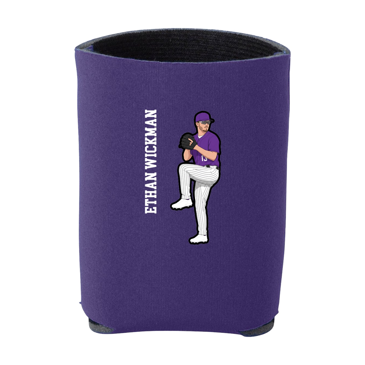 Can Holder — Name Vertical in Purple