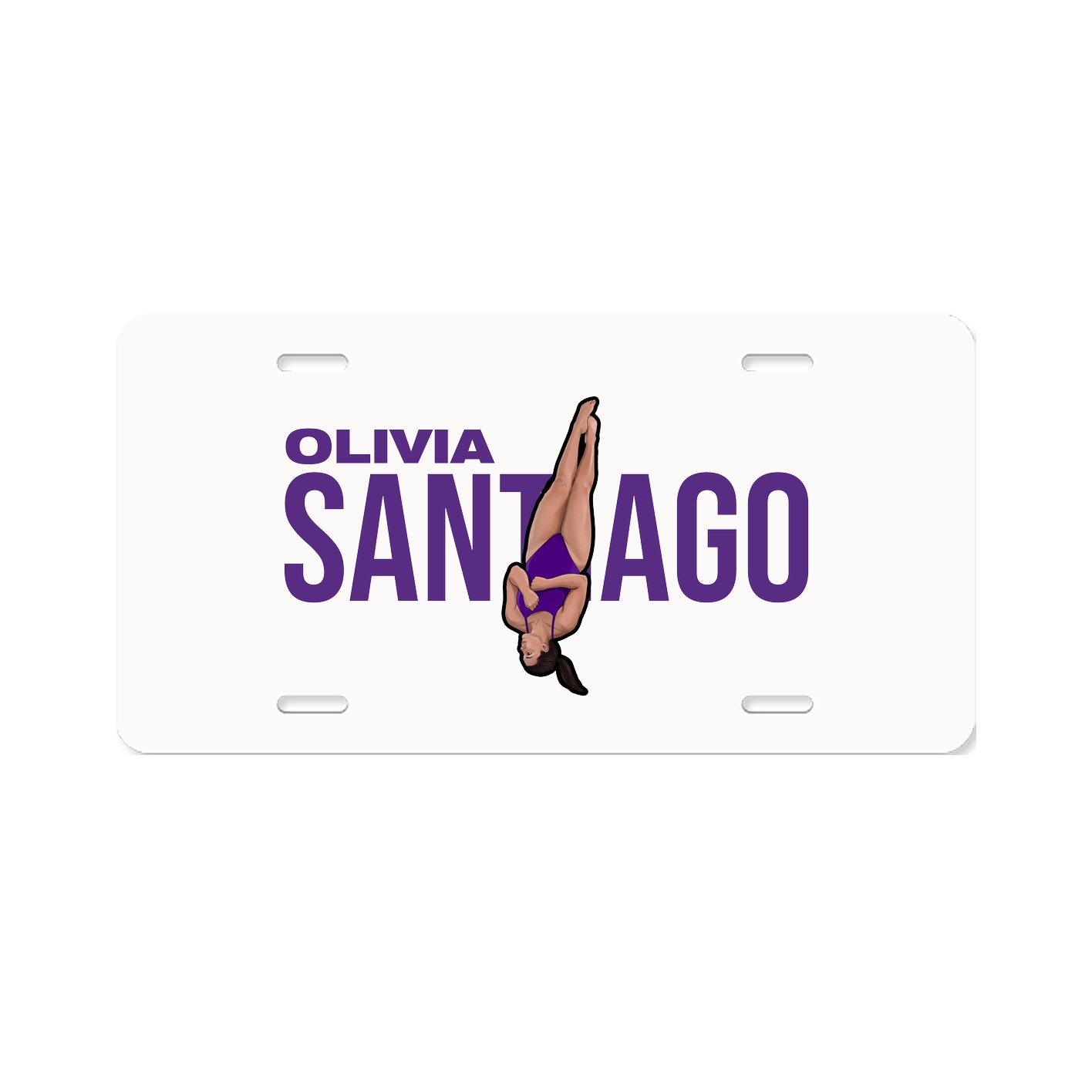 License Plate — Player Name in Classic