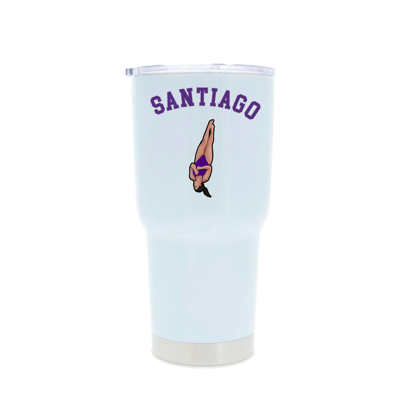 30oz Stainless Steel Tumbler — Shirsey Arch in White
