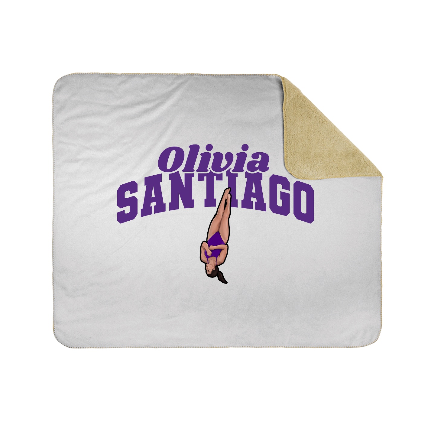 Throw Blanket — Signature Arch in White