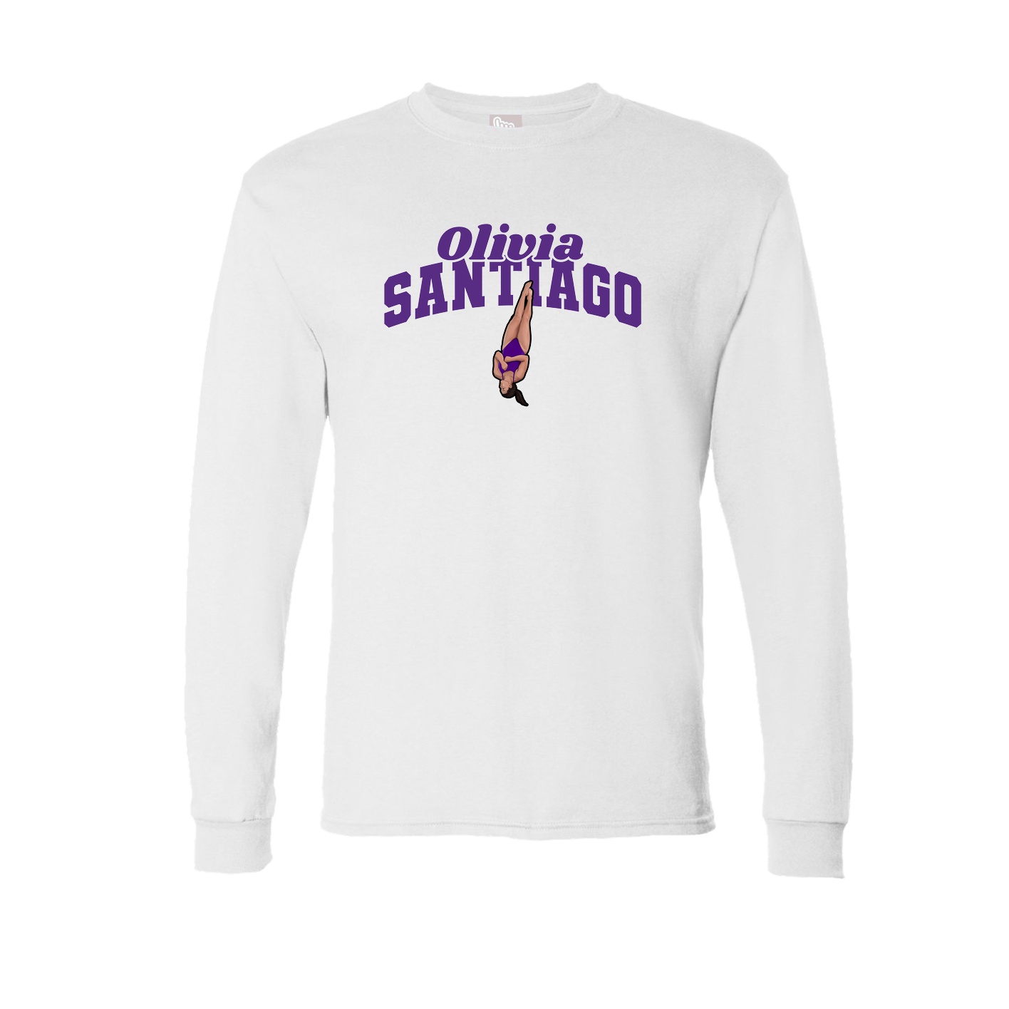 Long Sleeve Tee — Signature Arch in White
