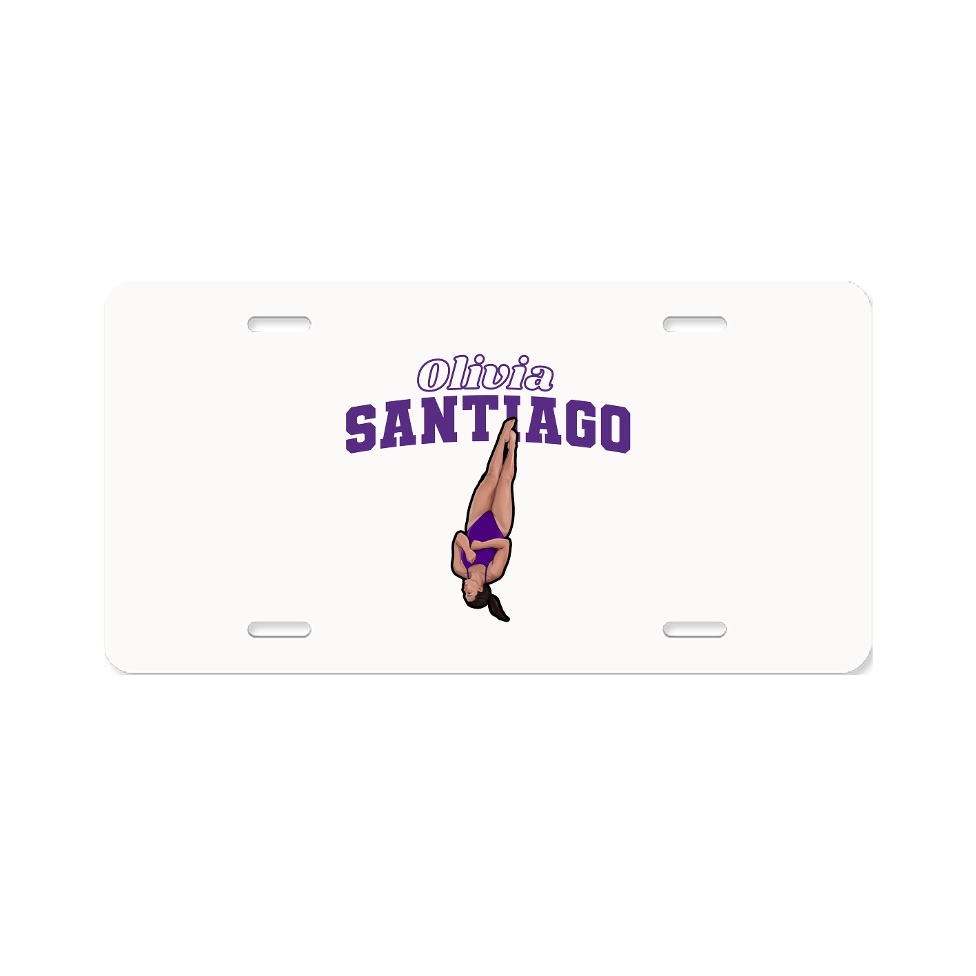 License Plate — Name Arch in Classic