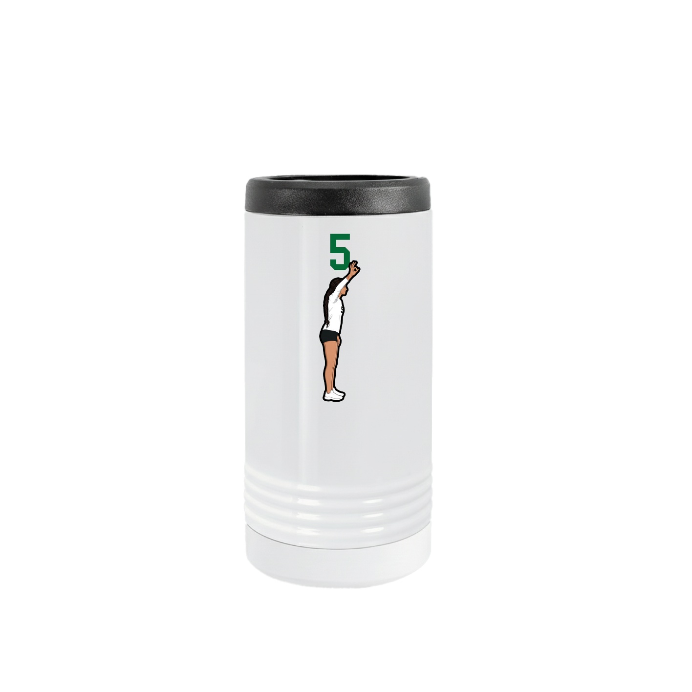 Slim Beverage Holder — Number Top in White