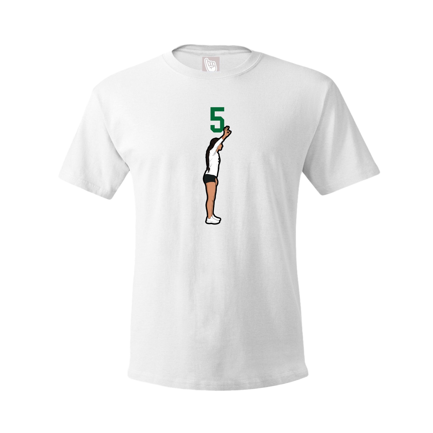 Tee — Number Top in White