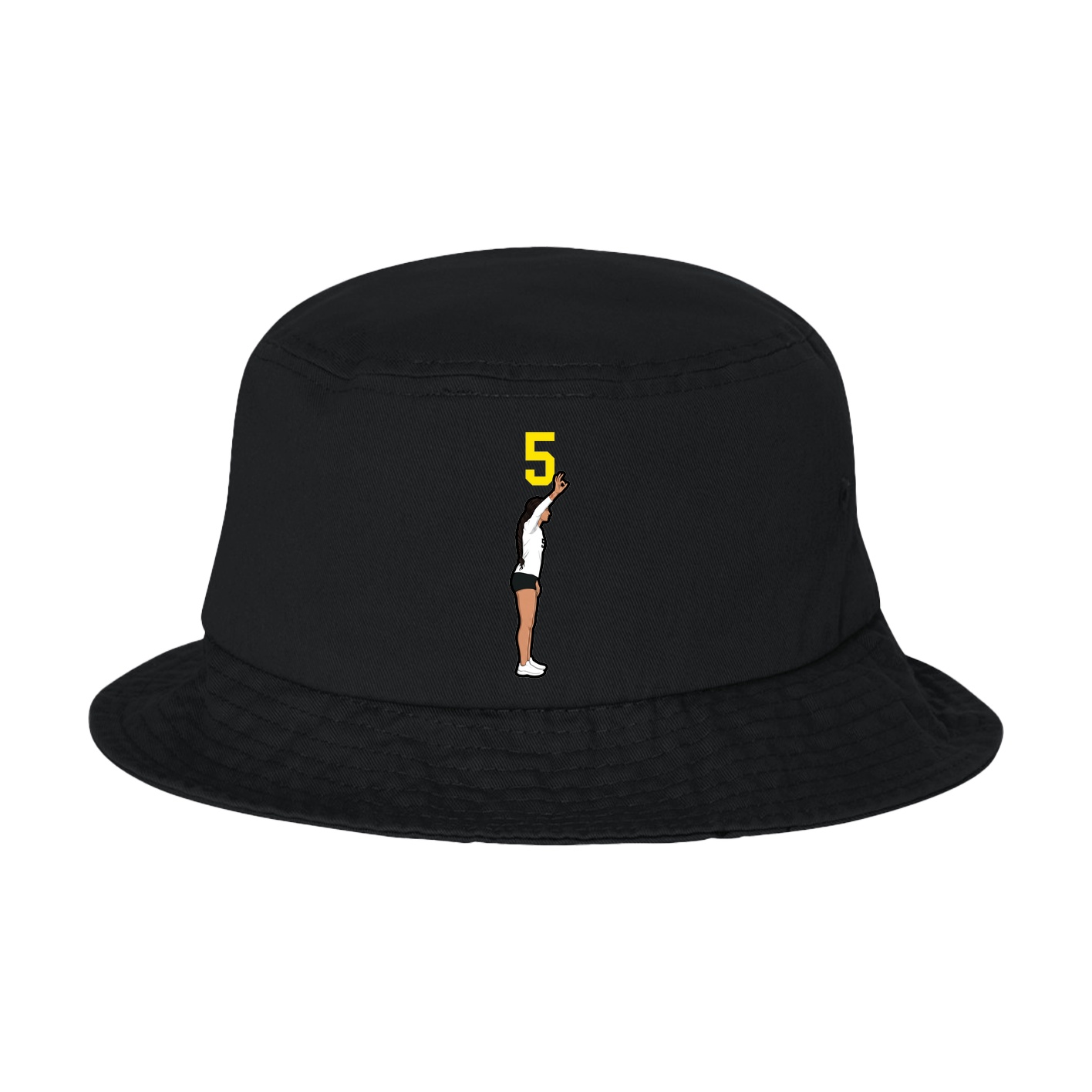 Bucket Cap — Number Top in Black