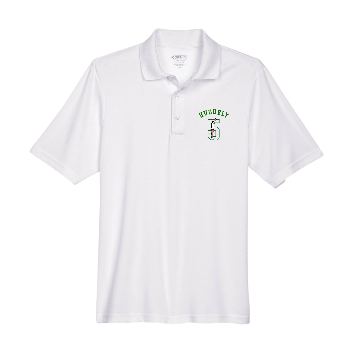 Performance Polo — Shirsey Arch in White
