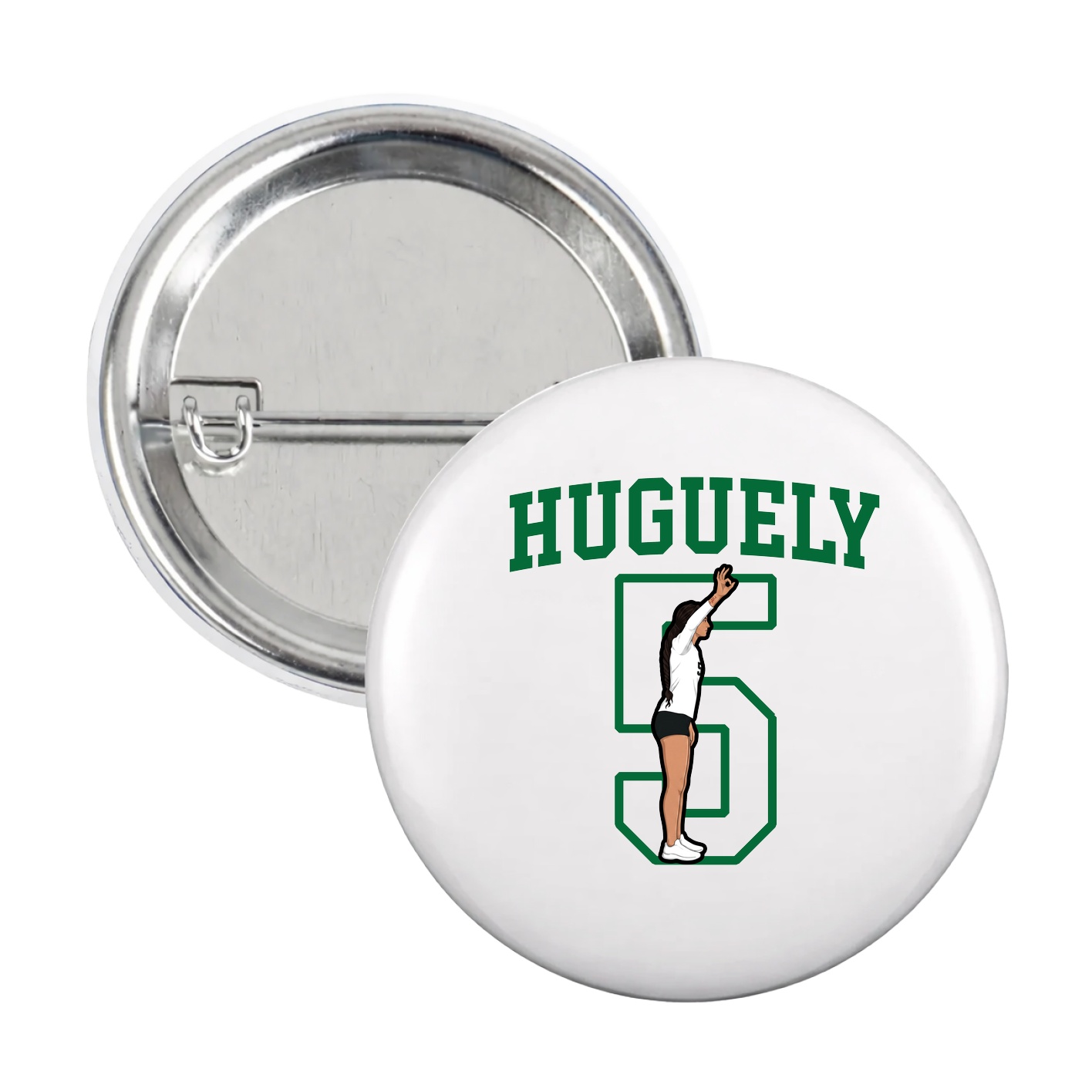 Game Day Button — Shirsey in White